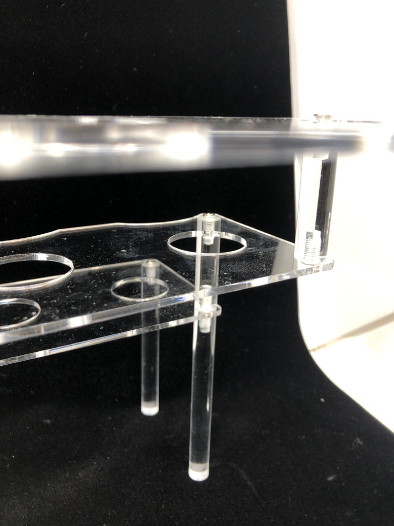 3-TIER CLEAR ACRYLIC ICE CREAM CONE HOLDER.