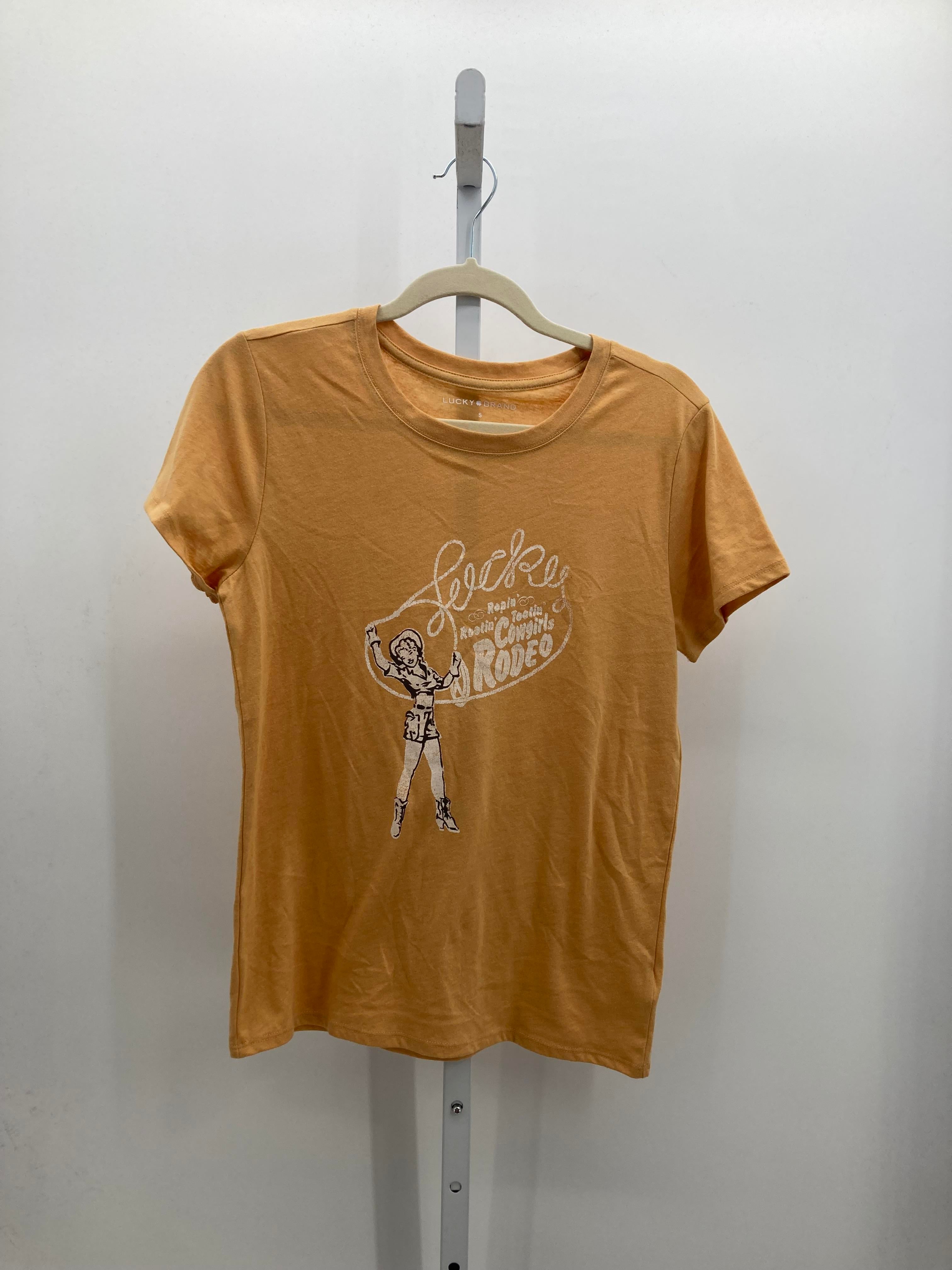 Lucky Brand Size Small Misses Short Sleeve Shirt