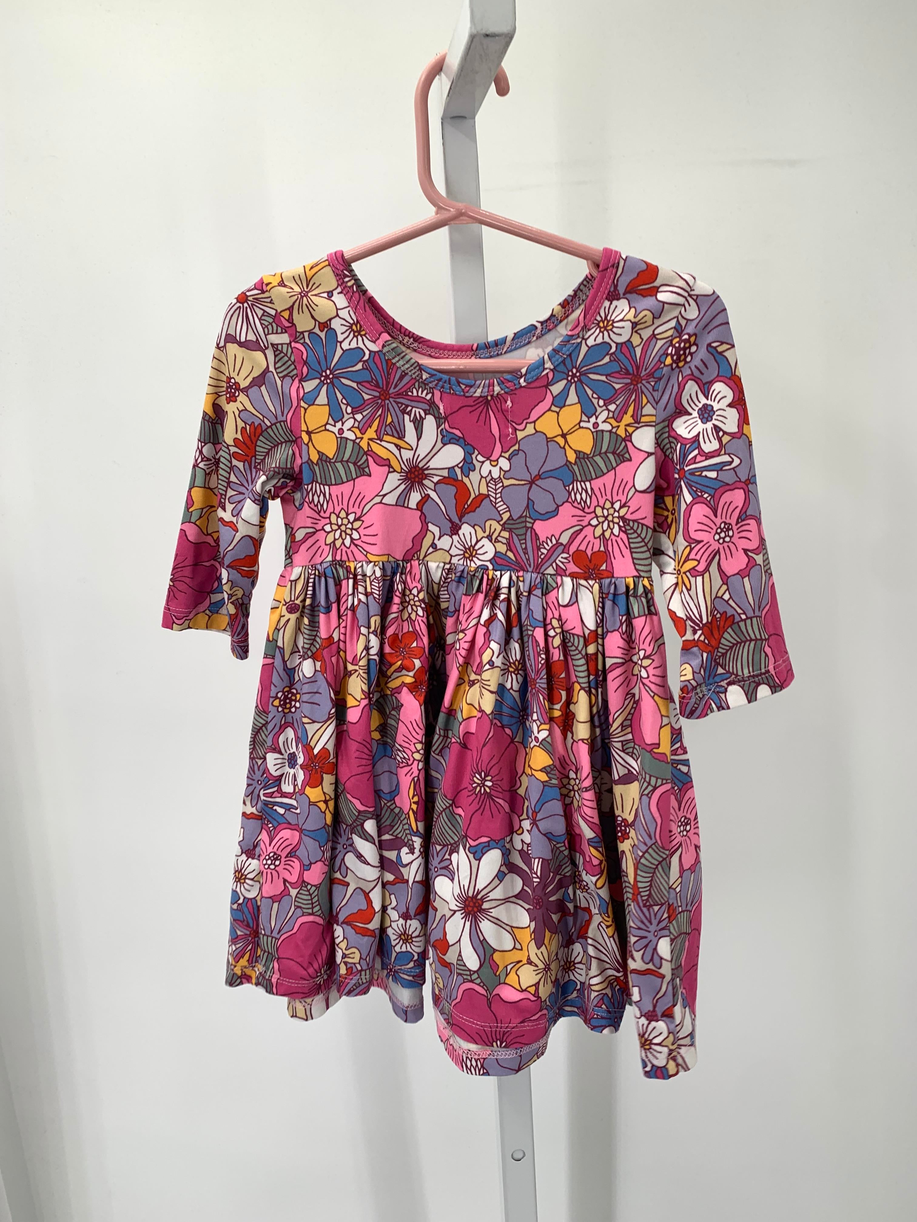 Size 3T Girls 3/4 Sleeve Dress