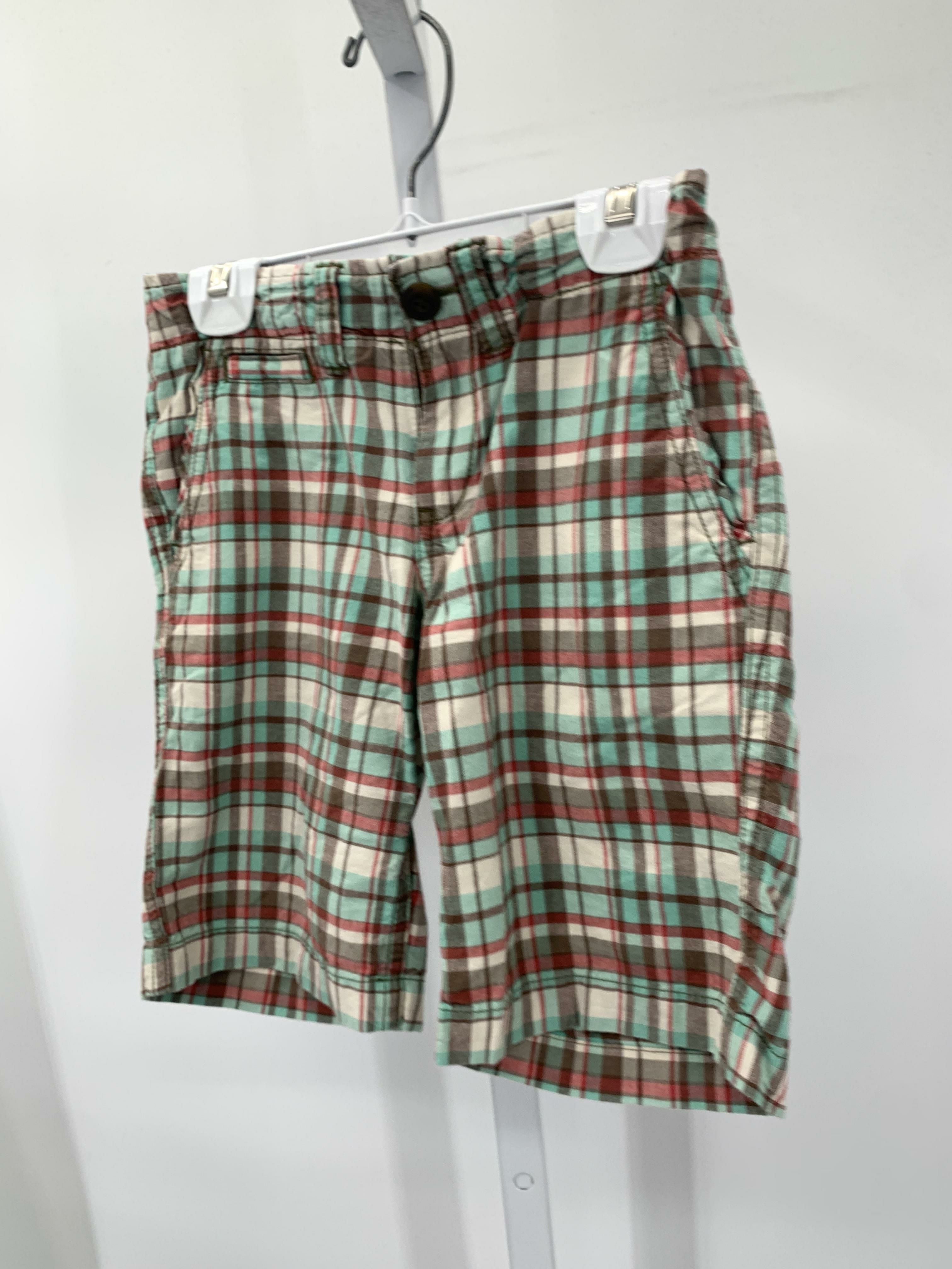 ADJ WAIST PLAID SHORTS