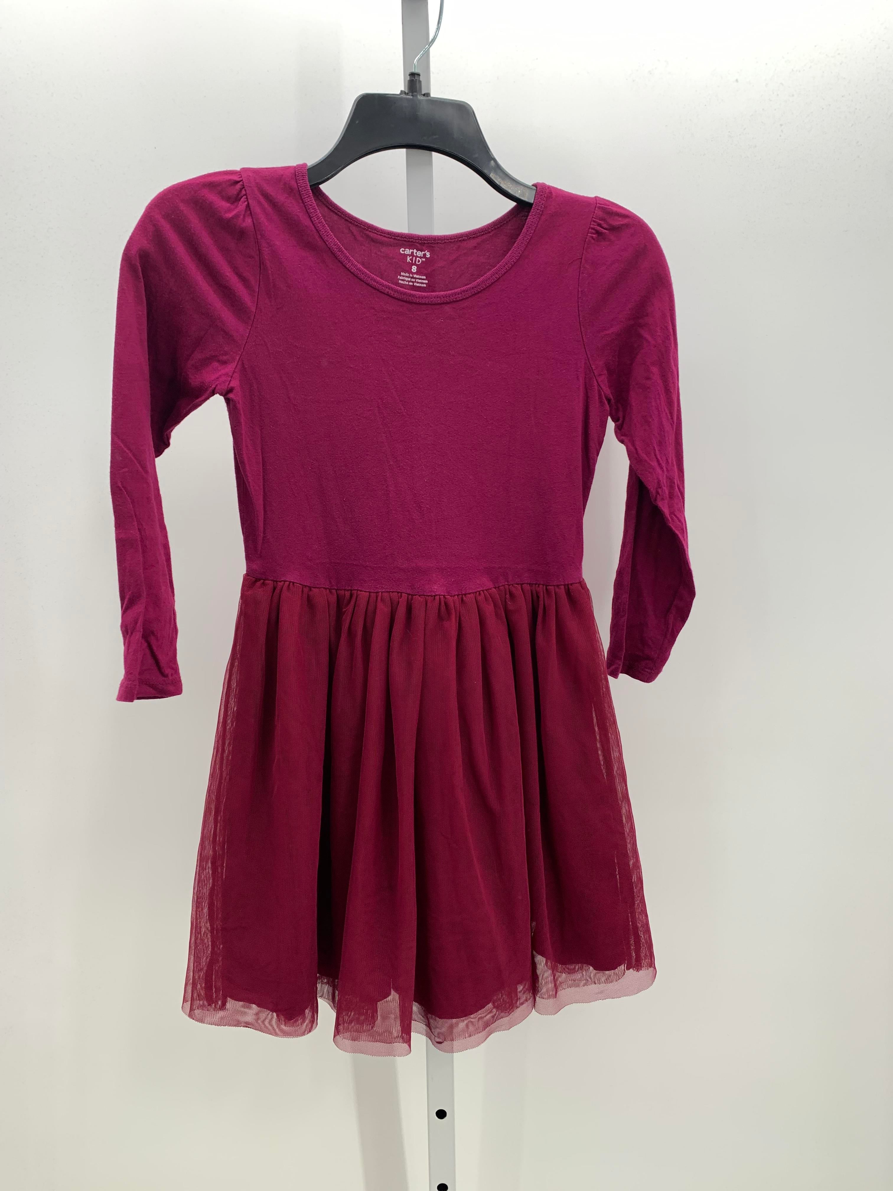 Carters Size 8 Girls Long Sleeve Dress