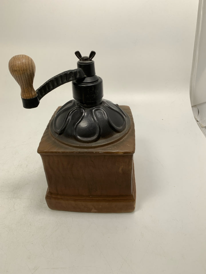 VTG JIM BEAN 1979 COFFEE GRINDER EMPTY.