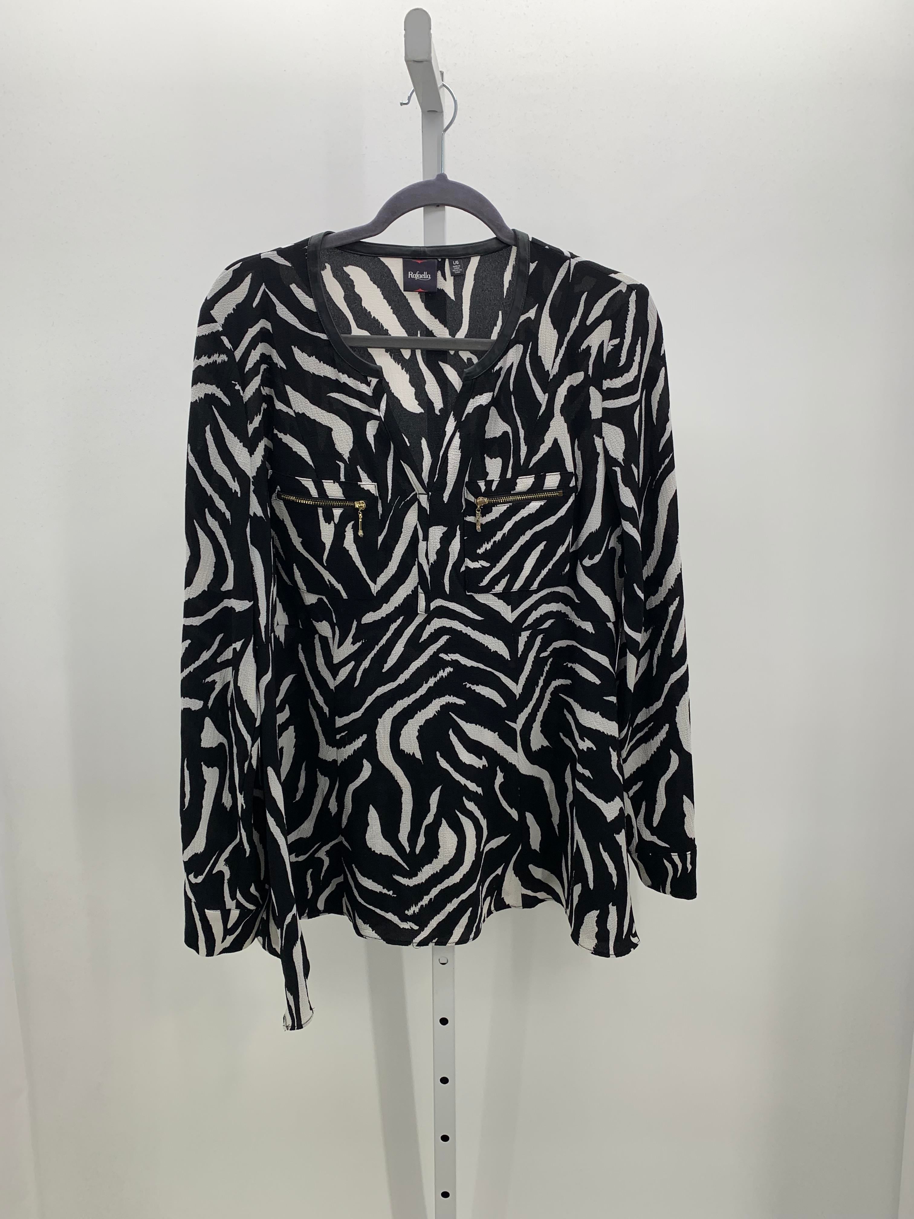 Rafaella Size Large Misses Long Sleeve Shirt