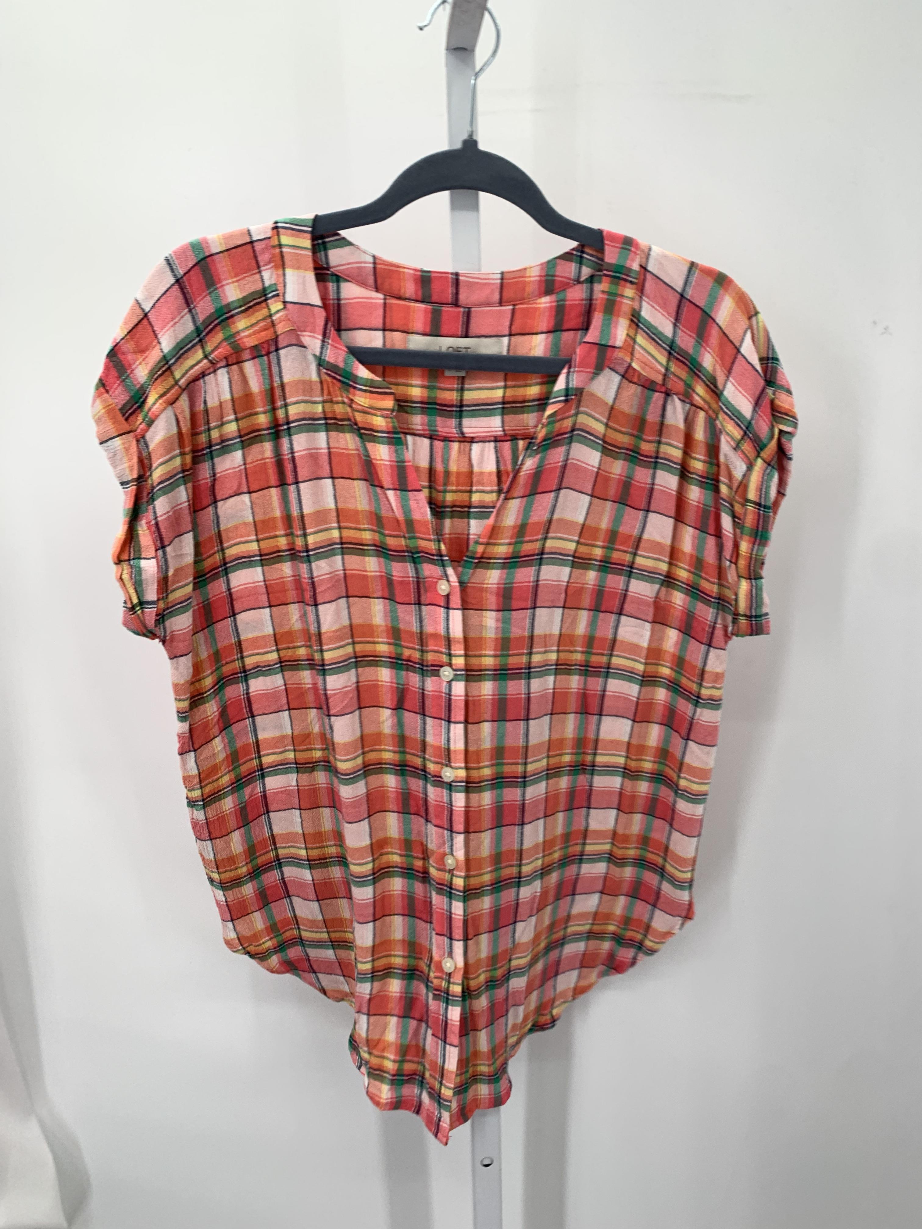 Loft Size Medium Misses Short Sleeve Shirt