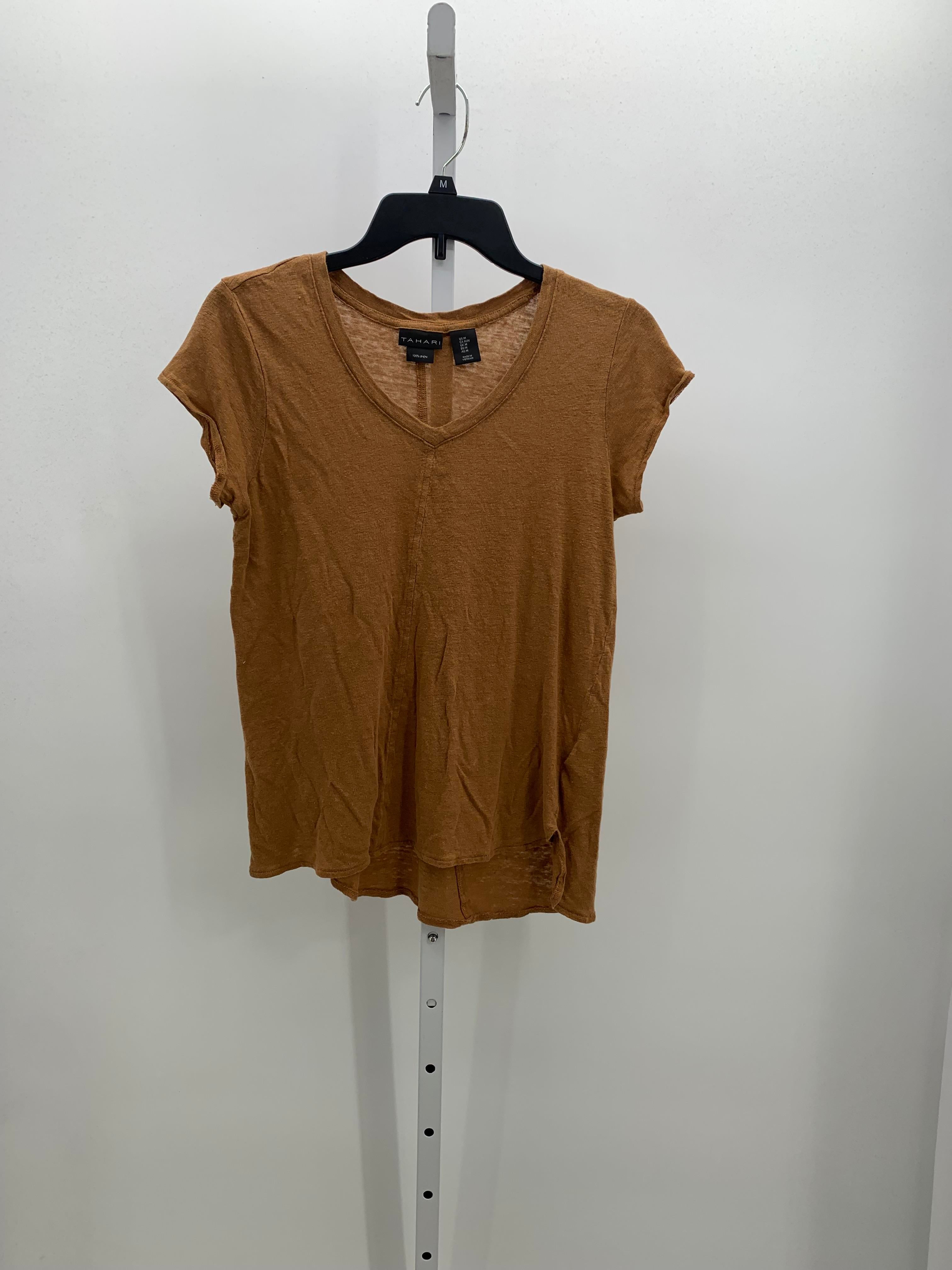 Tahari Size Medium Misses Short Sleeve Shirt