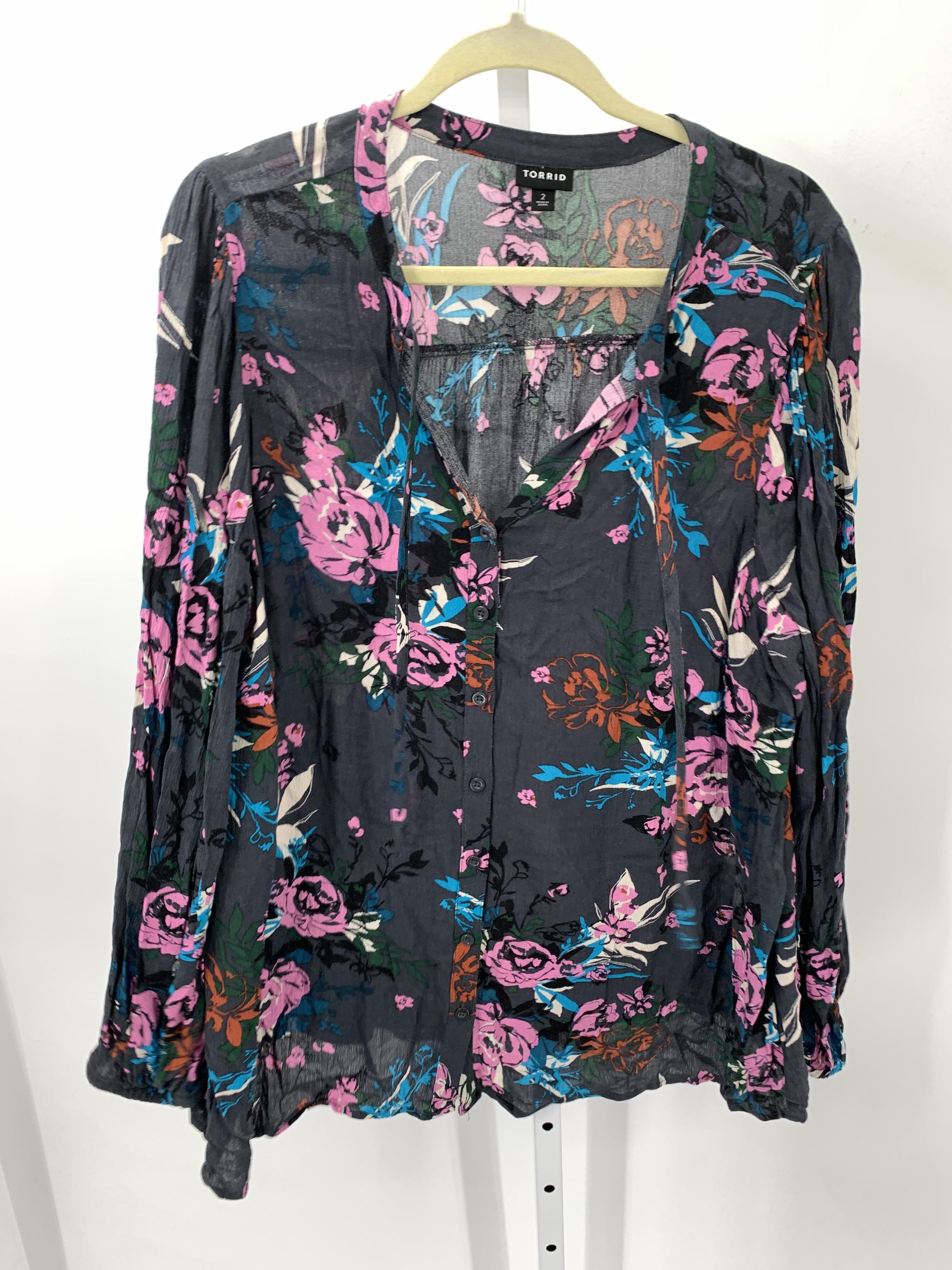 Torrid Size 2X Womens Long Sleeve Shirt