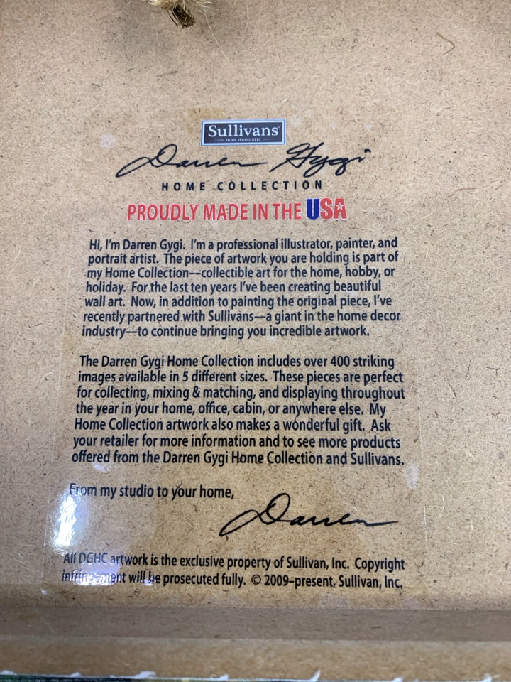 "IN THE GARDEN" HERBS WALL CANVAS.