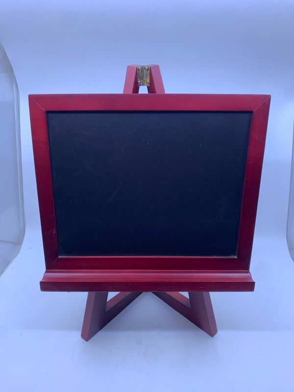 FRAMED CHALKBOARD WITH STAND+ CHALK PEN.