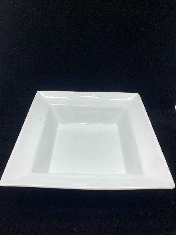 POTTERY BARN GREAT WHITE SQUARE BOWL.