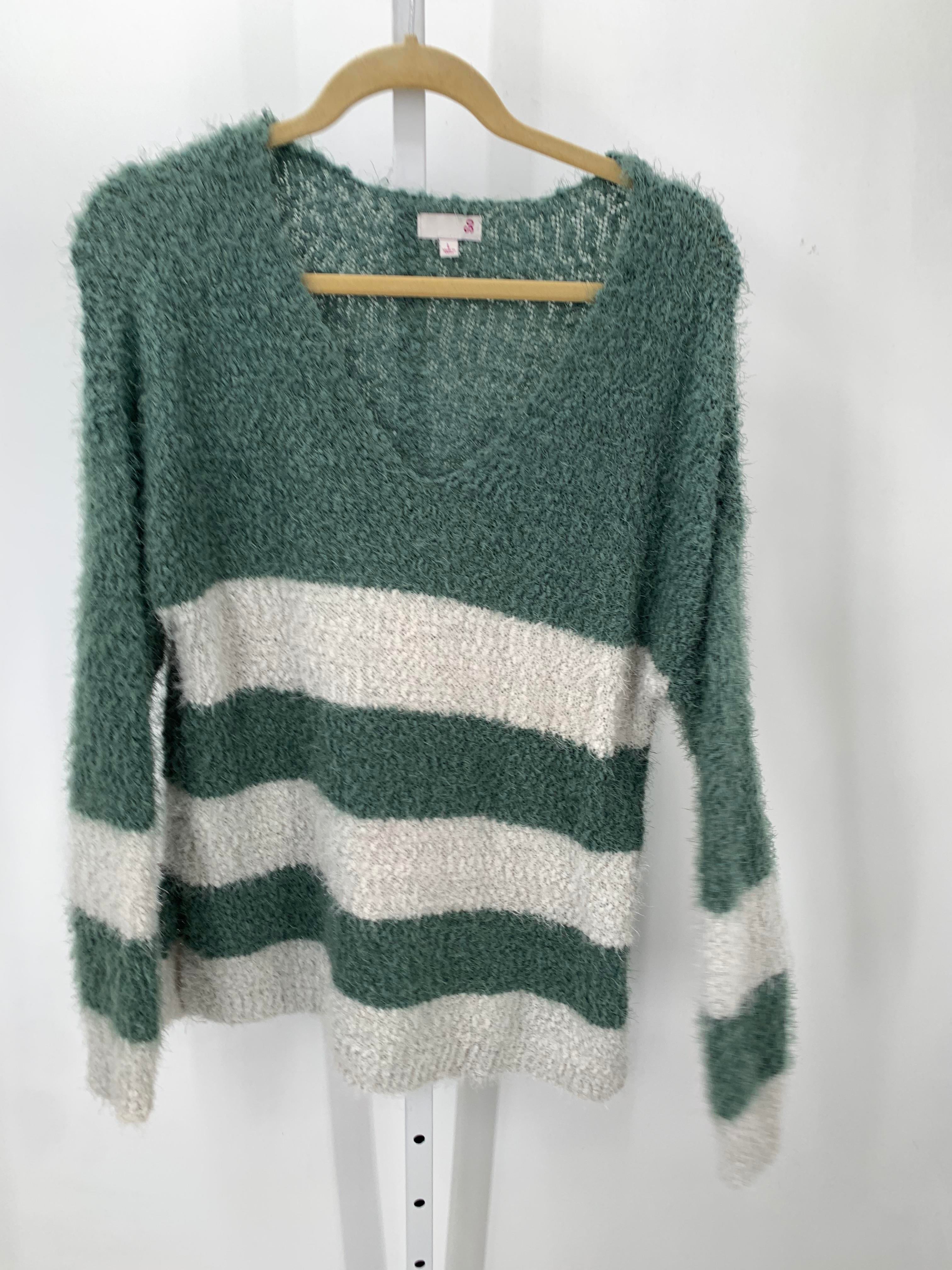 SO Size Large Juniors Long Sleeve Sweater