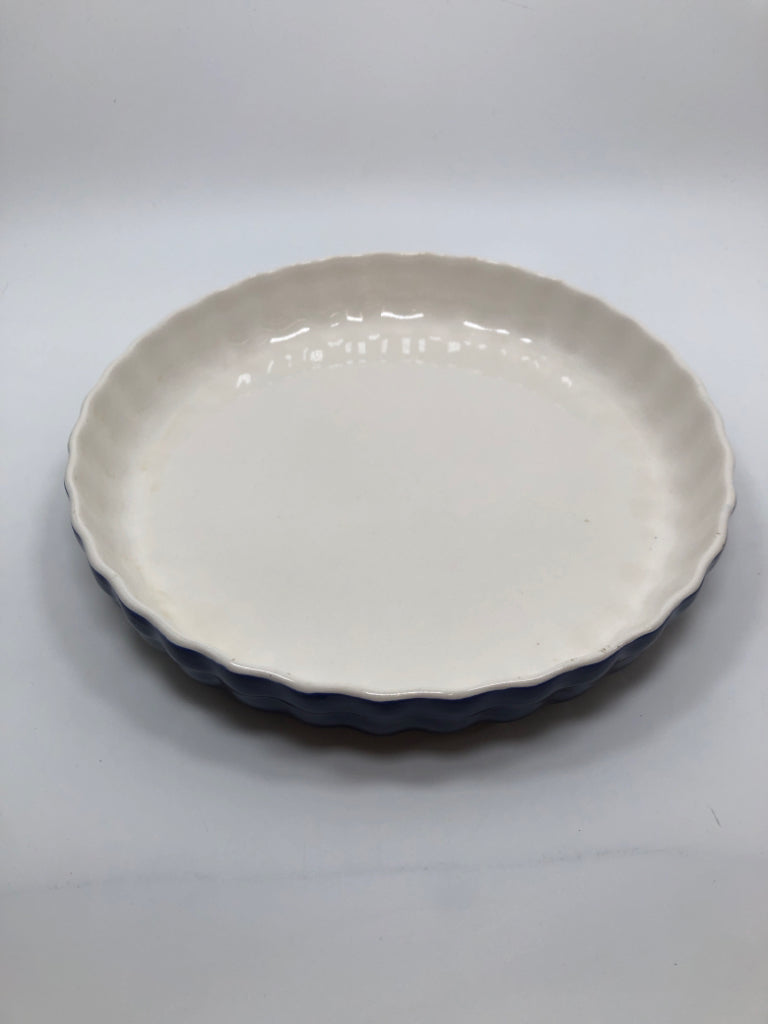 ROSHCO COBALT BLUE QUICHE DISH.