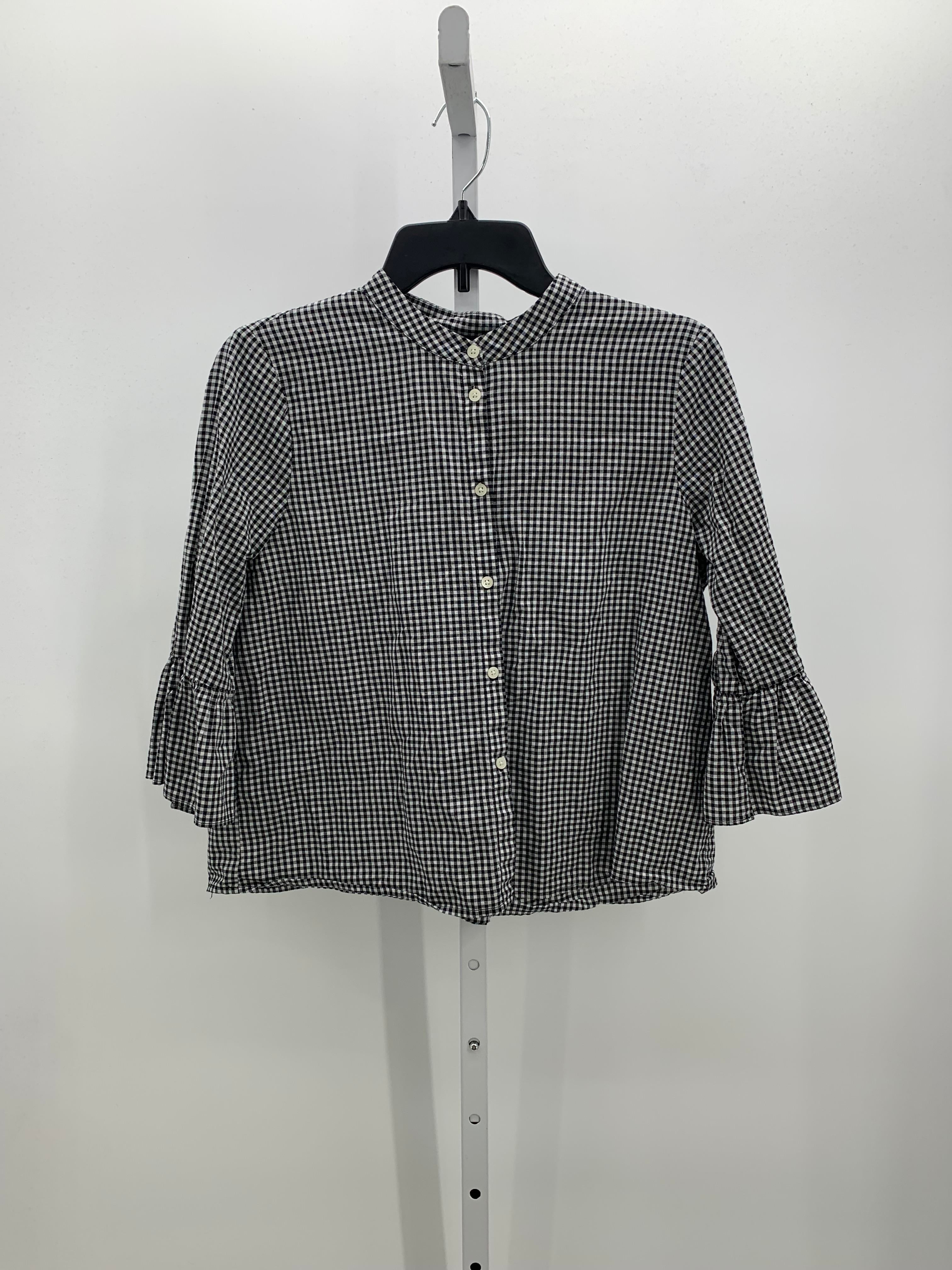 Madewell Size Medium Misses 3/4 Sleeve Shirt