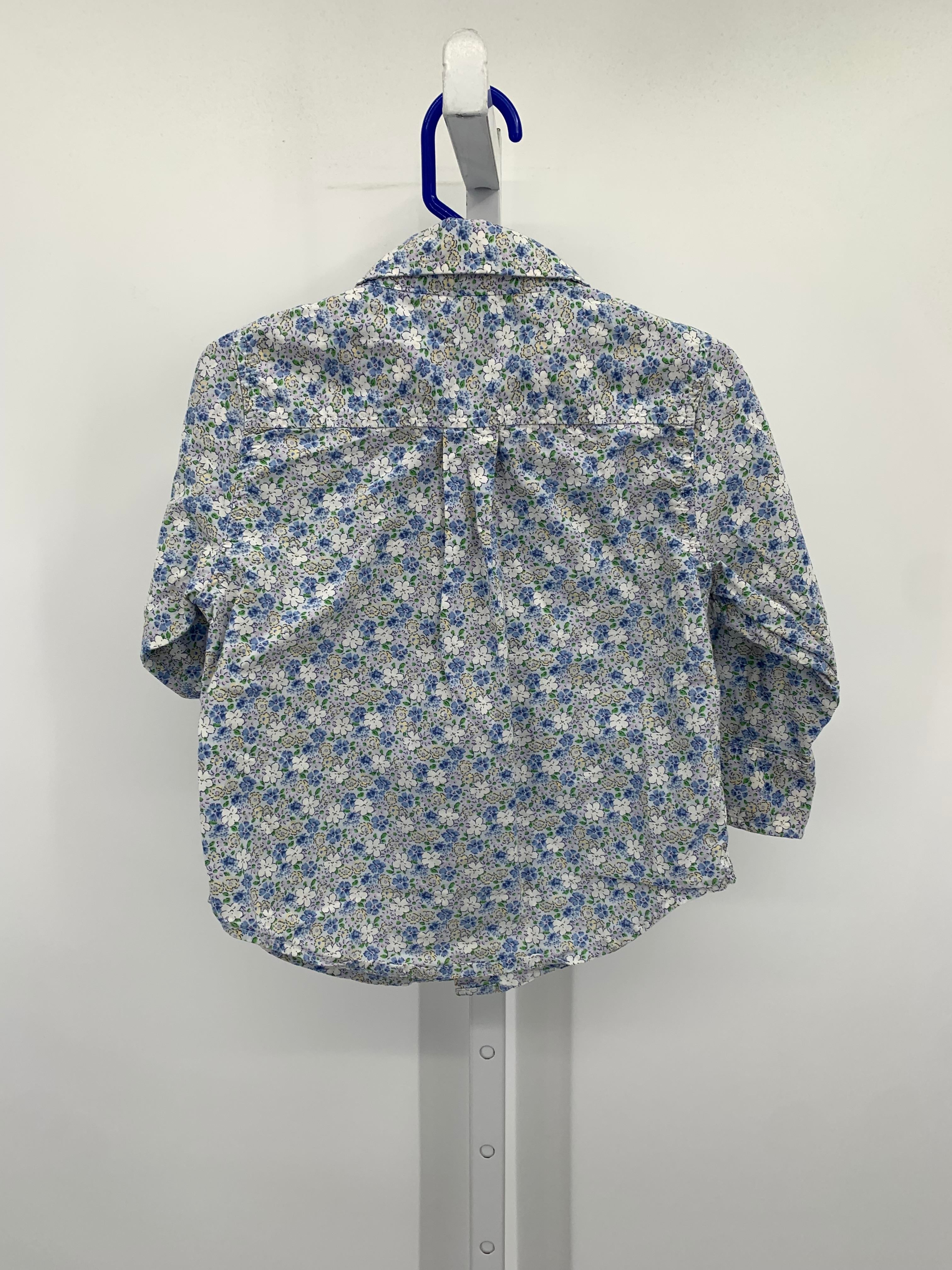 BLUE FLOWERS BUTTON DOWN