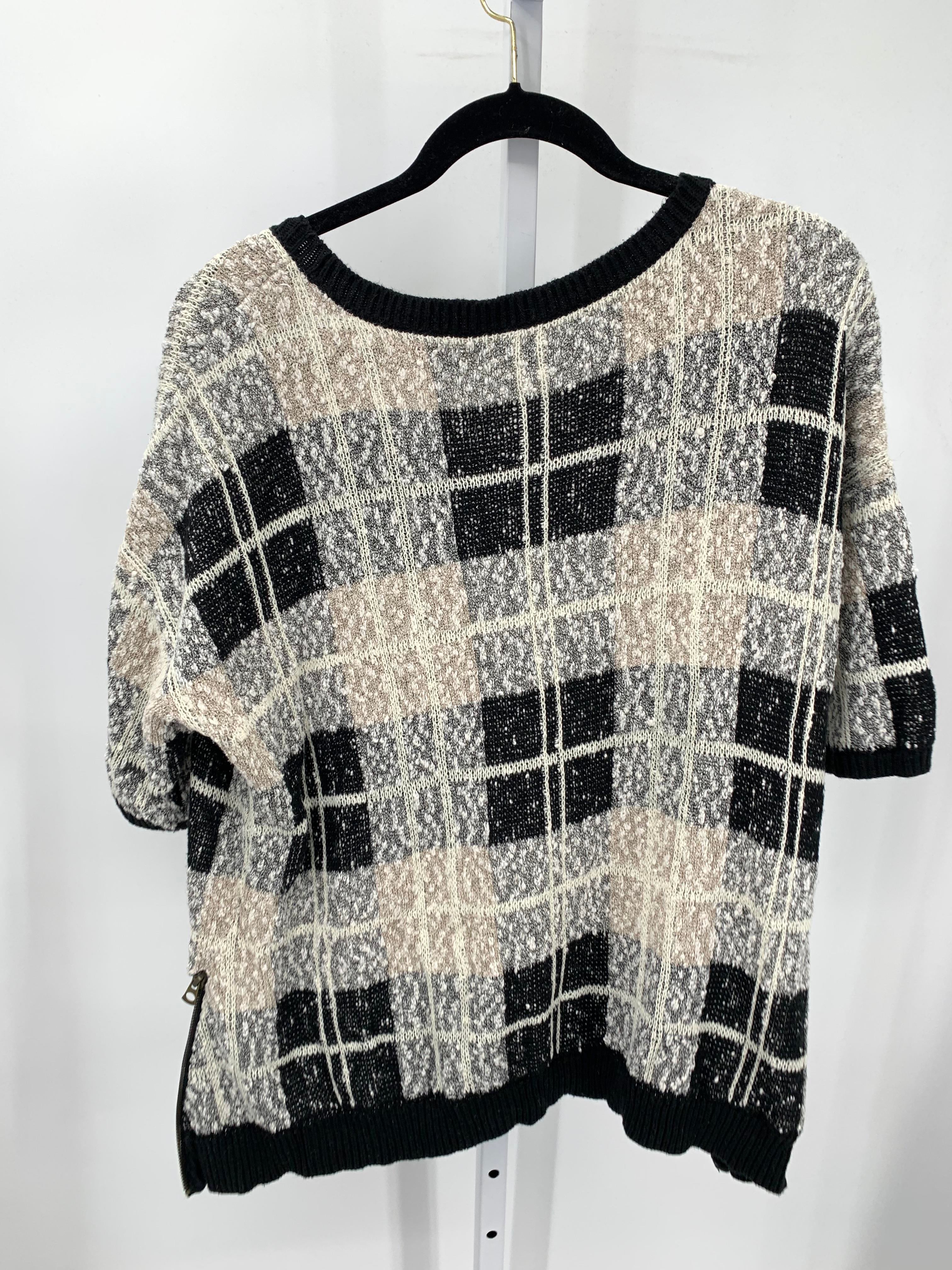 Lucky Brand Size Extra Large Misses Short Slv Sweater
