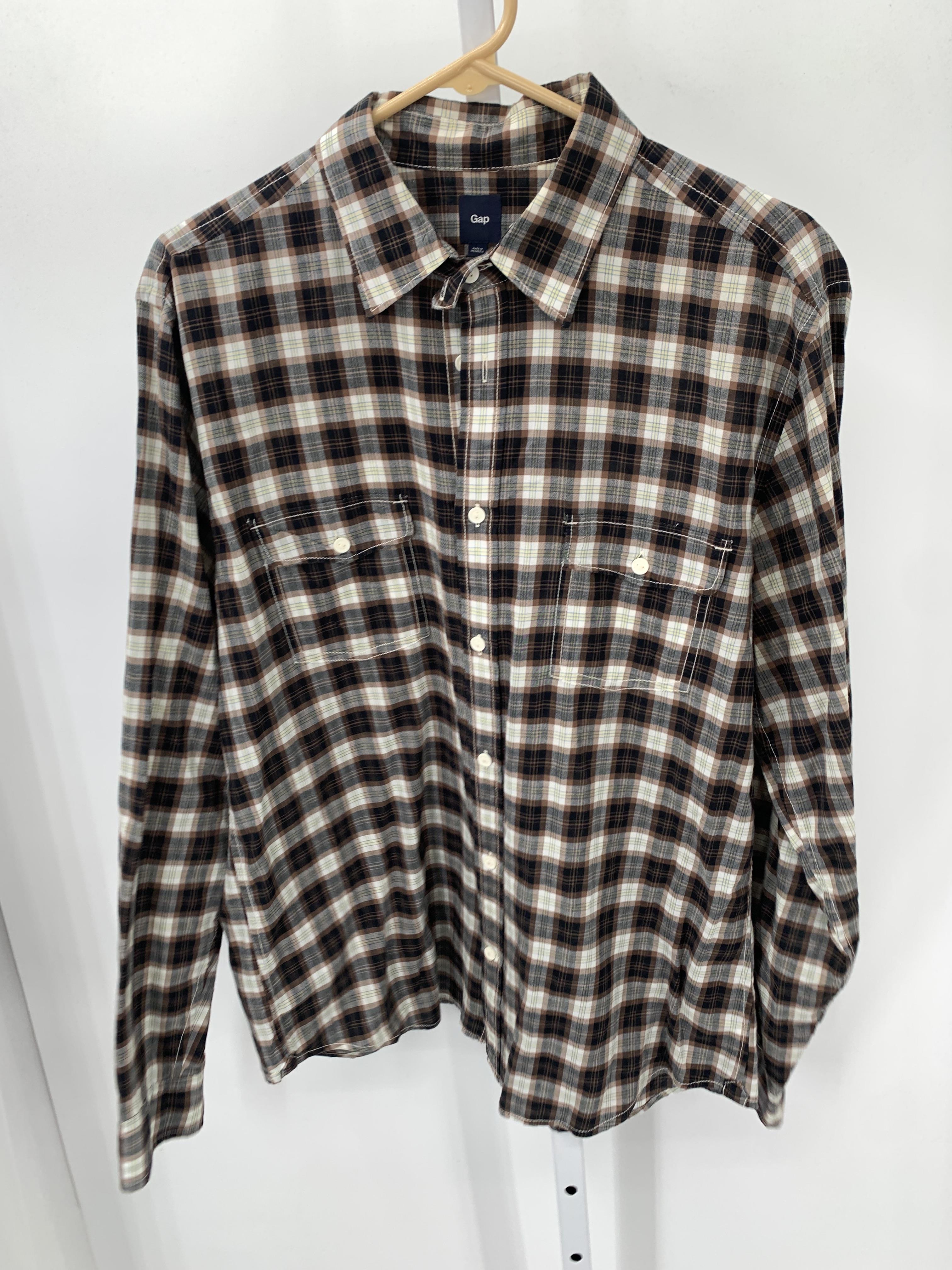 PLAID BTN DOWN SHIRT