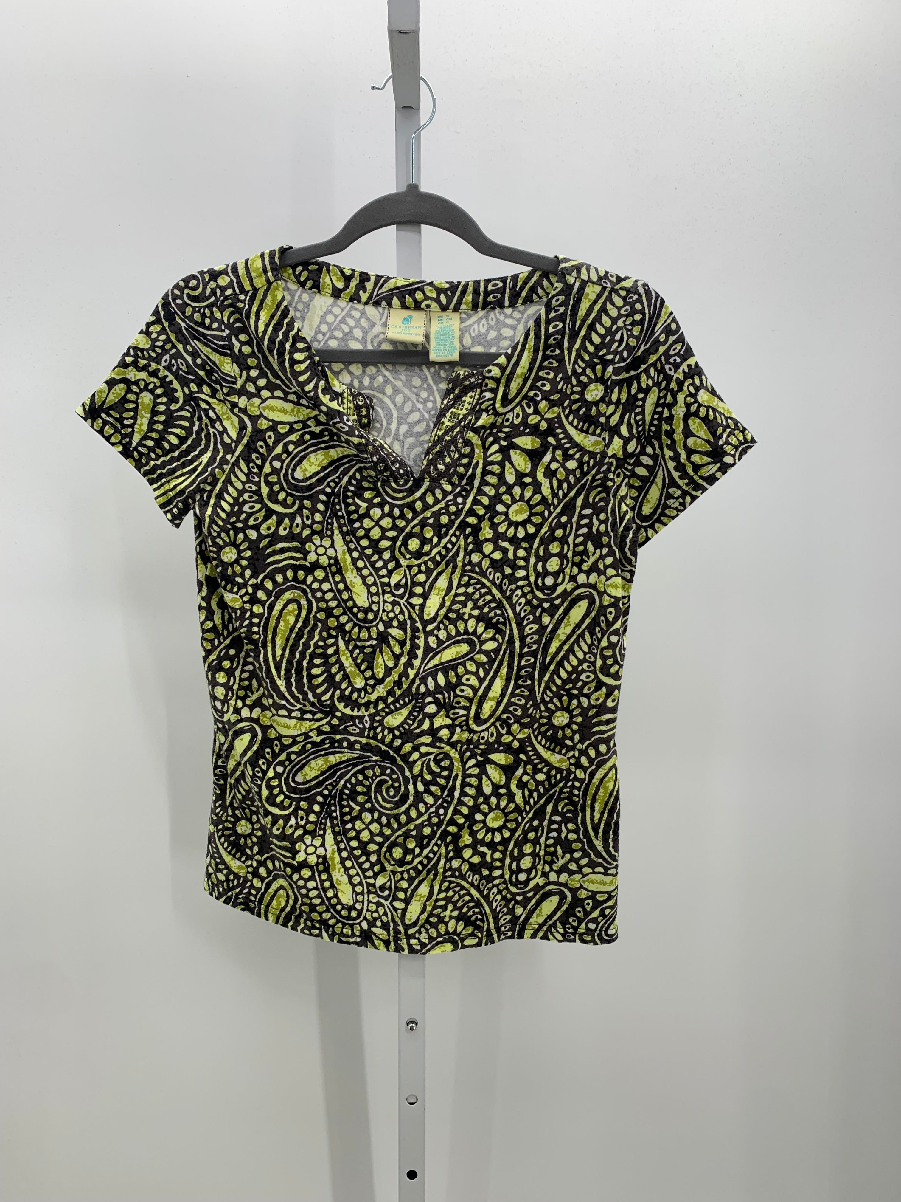 Caribbean Joe Size Small Misses Short Sleeve Shirt