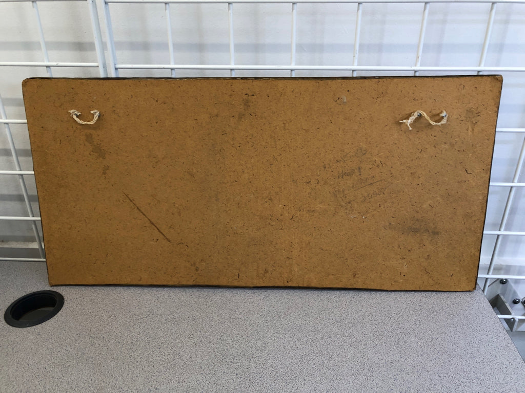 VTG CITYSCAPE BRASS WALL PLAQUE.