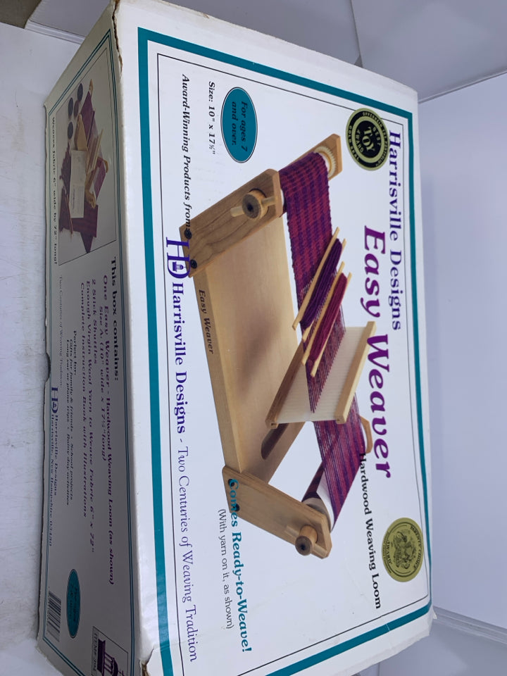 Vintage Harrisville Designs Easy Weaver Hardwood Weaving Loom In Box