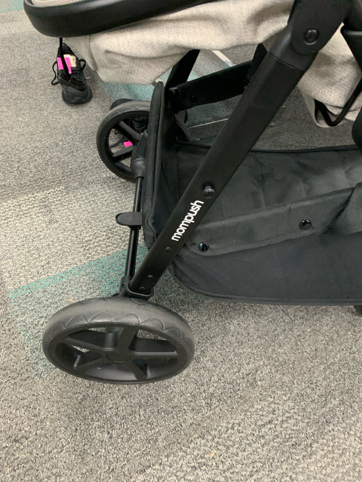 Mompush Wiz 2-in-1 Baby Stroller with Bassinet Mode, Reversible Seat and Large C
