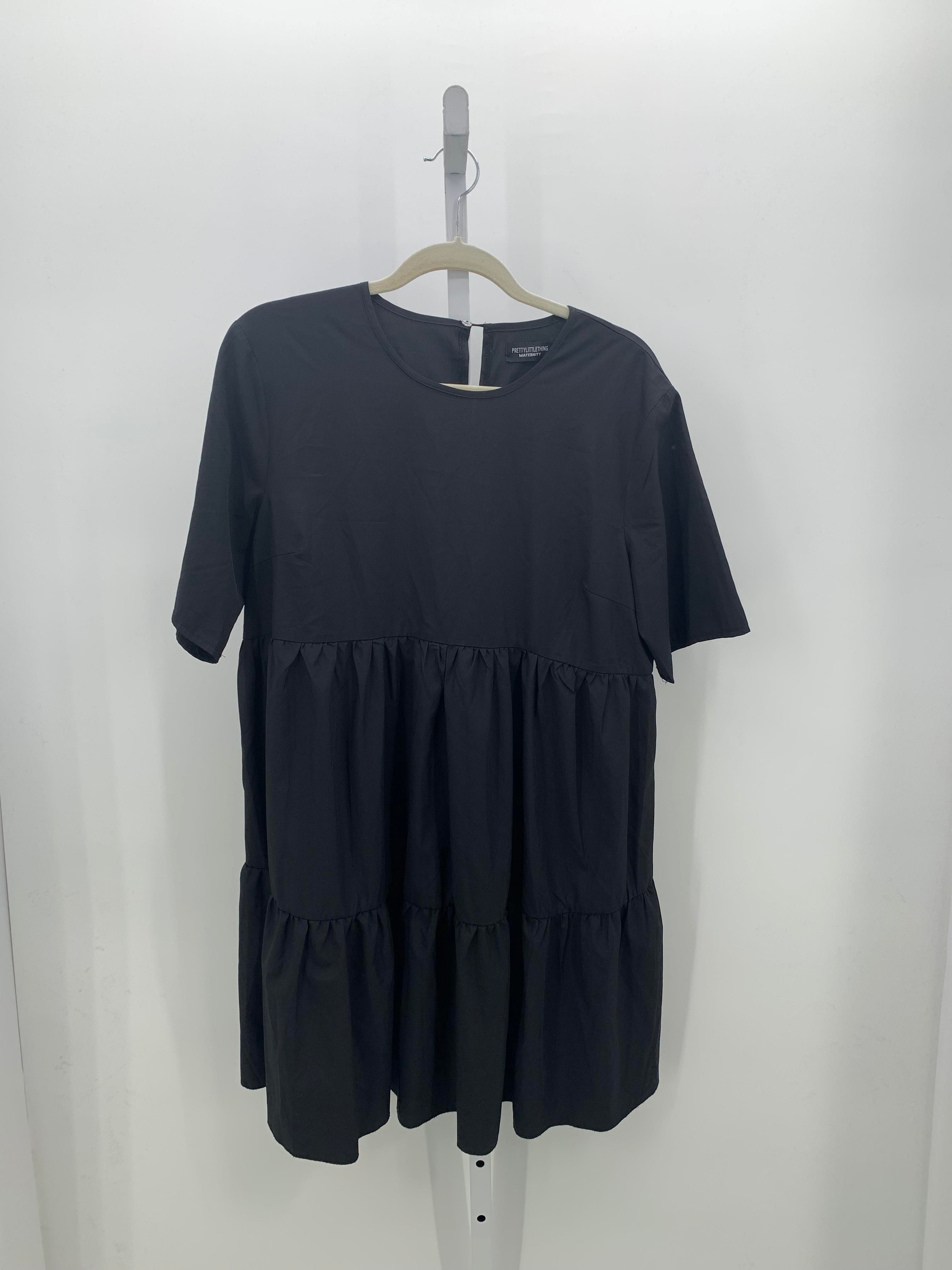 Black Size 10 Maternity Short Sleeve Dress