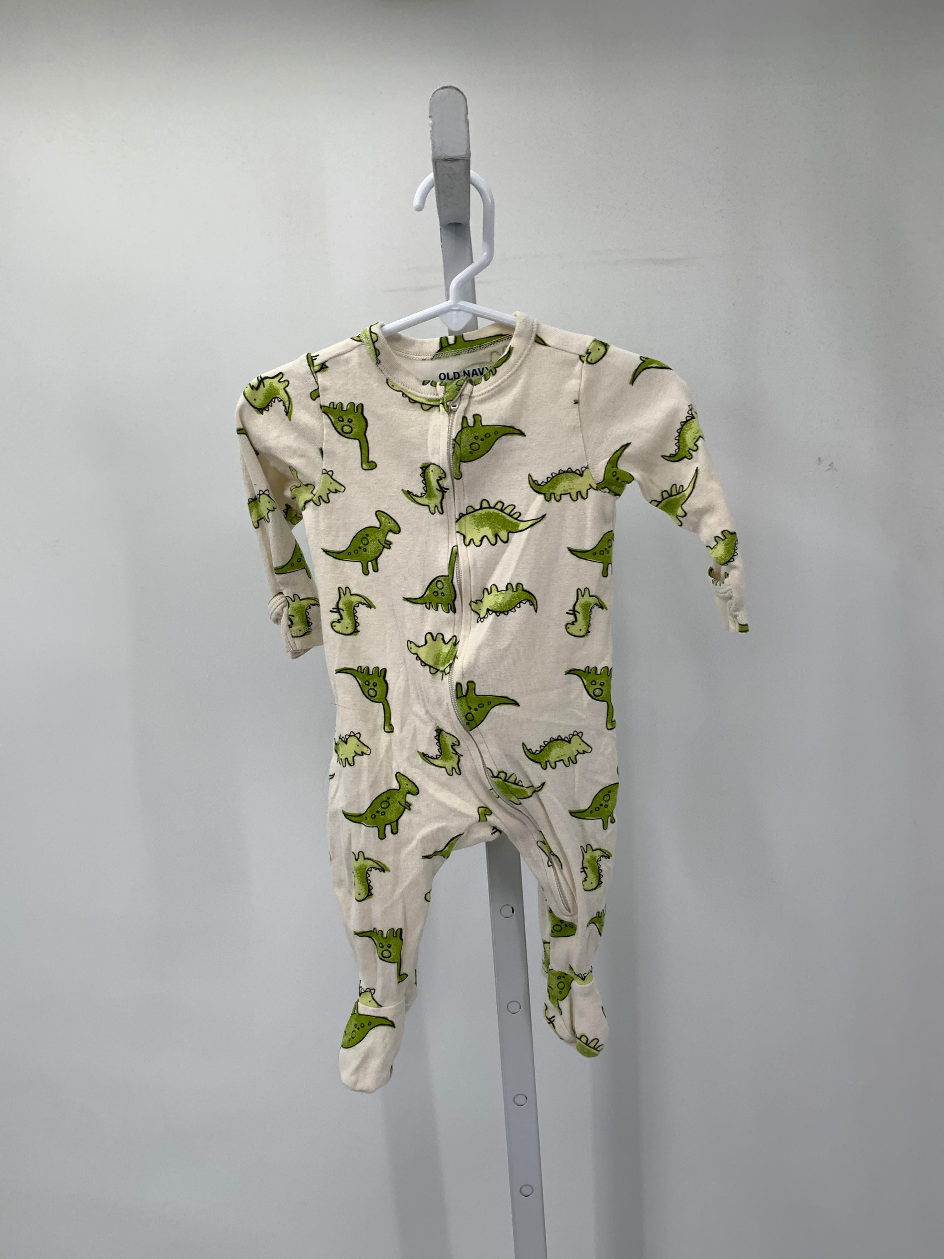 GREEN DINOS ZIP KNIT