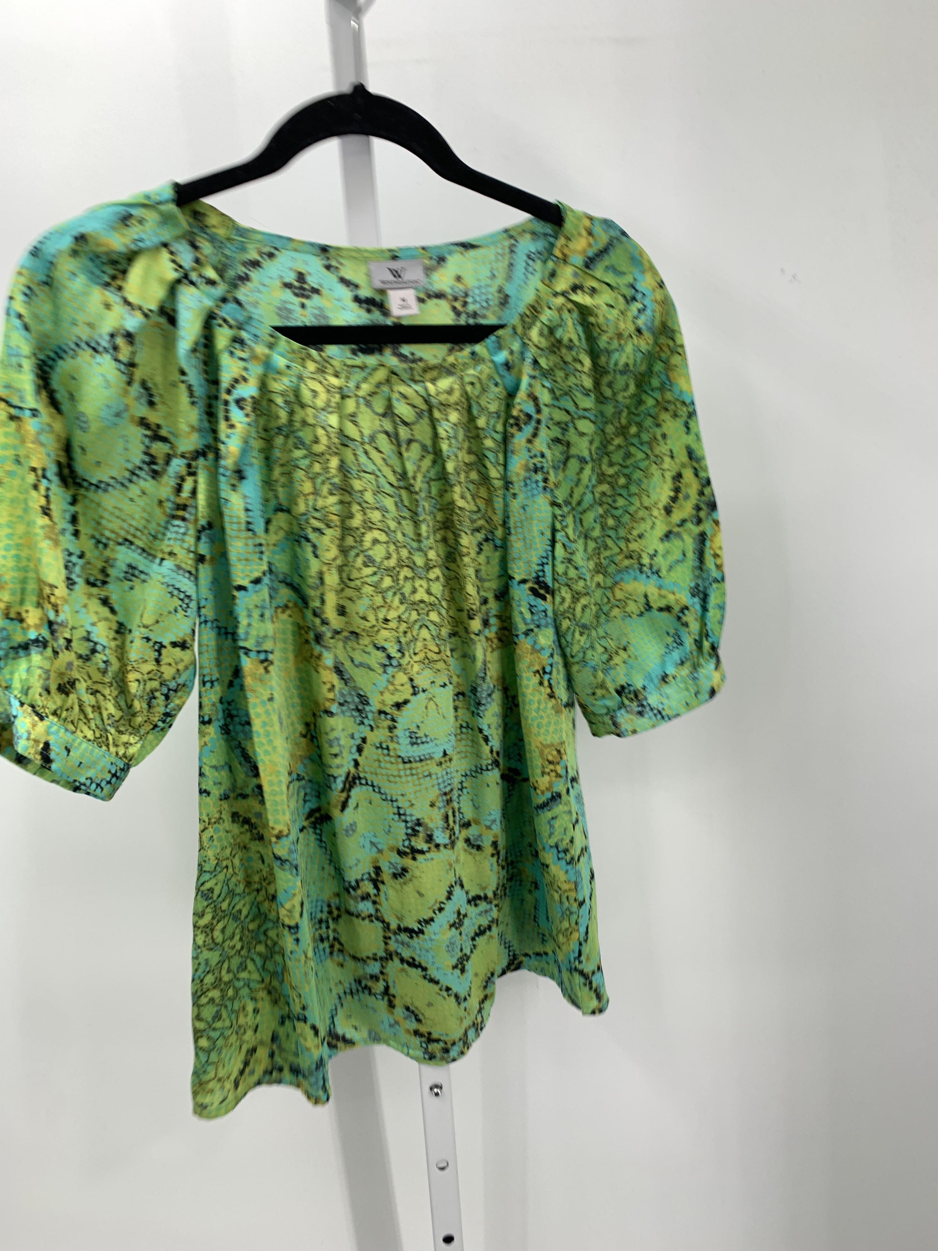 Worthington Size Medium Misses Short Sleeve Shirt