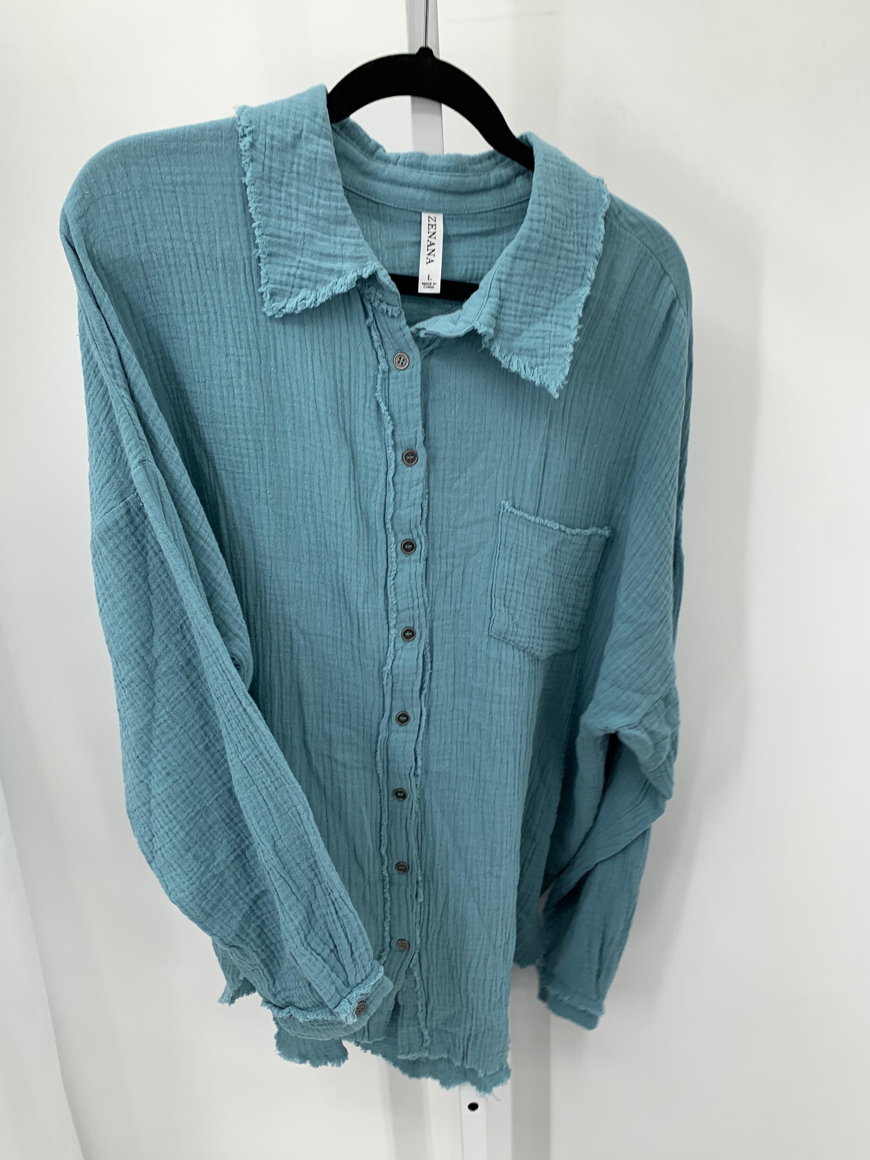 Zenana Size Large Misses Long Sleeve Shirt