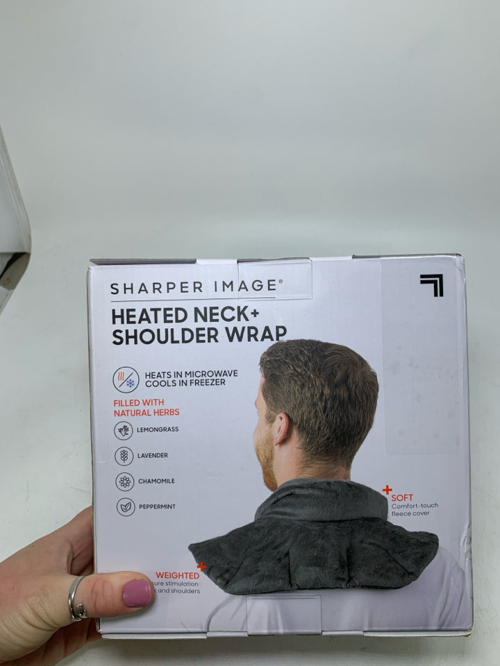 NIB HEATED NECK/SHOULDER WRAP SHARPER IMAGE.