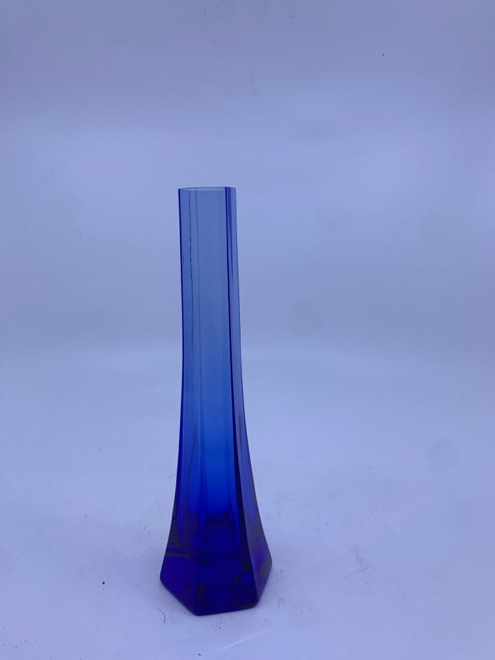 COBALT SKINNY BUD VASE.