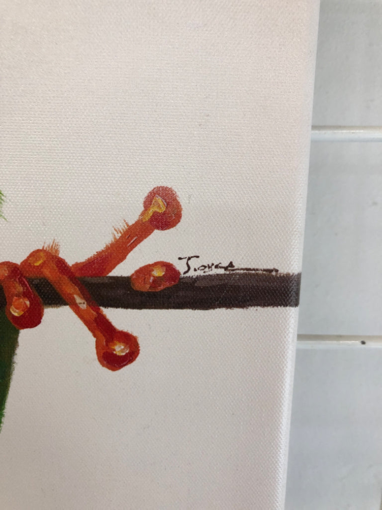 FROG W/HEADPHONES CANVAS.