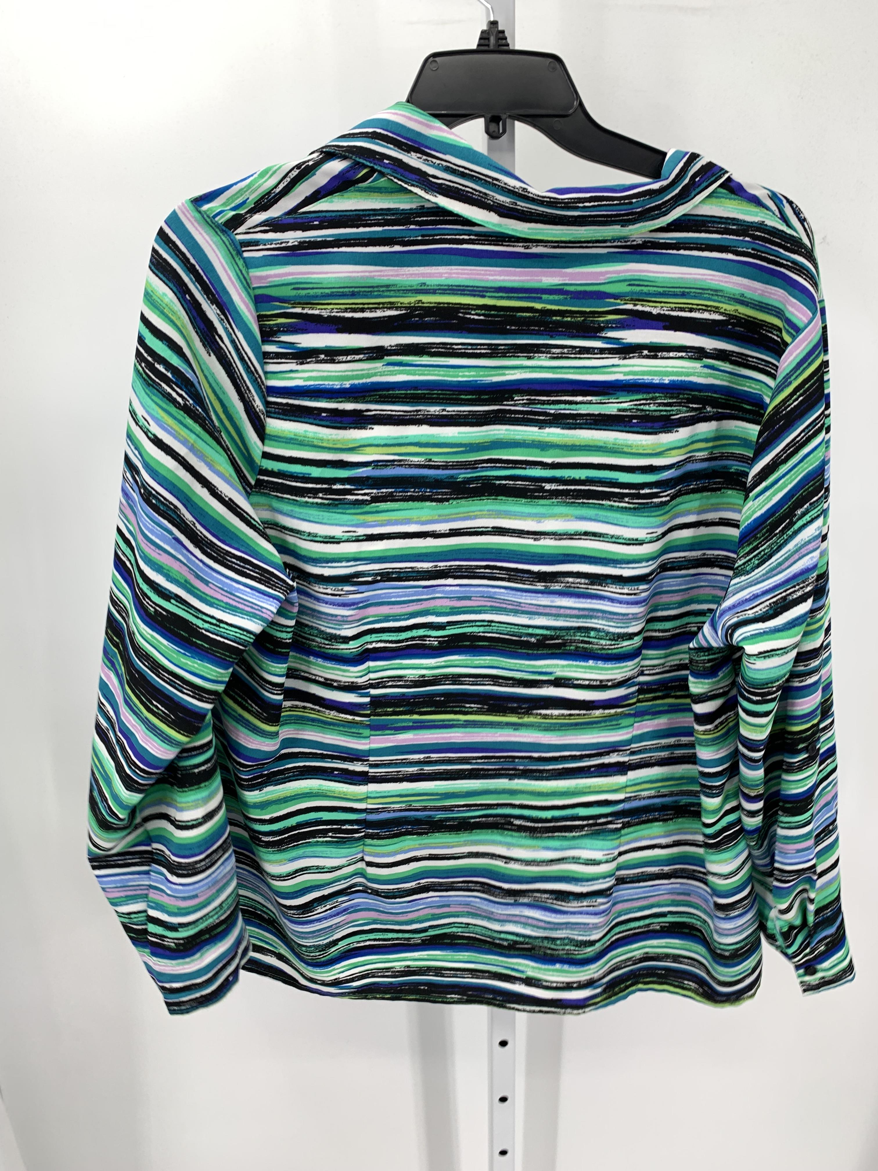 Coral Bay Size 2X Womens Long Sleeve Shirt