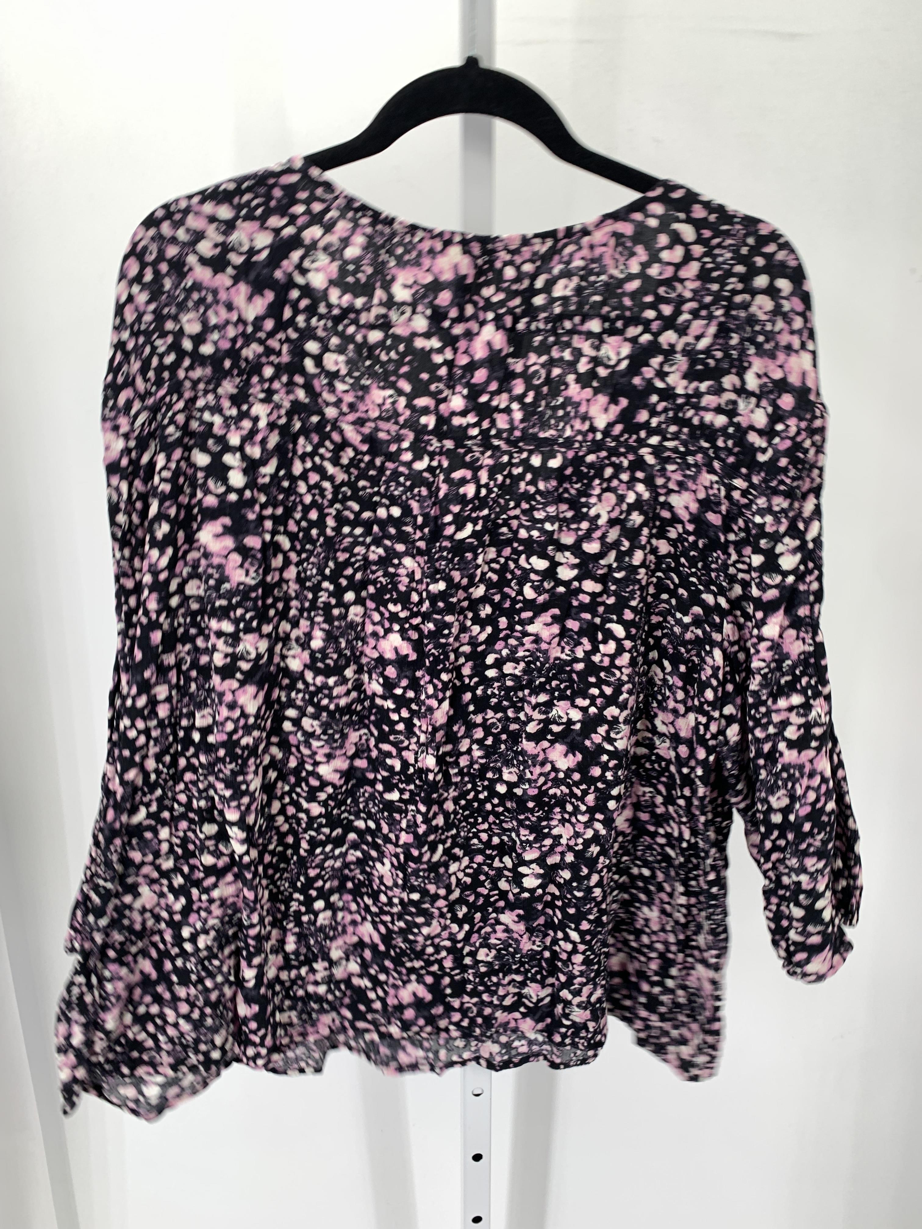 Terra & Sky Size 0X Womens 3/4 Sleeve Shirt