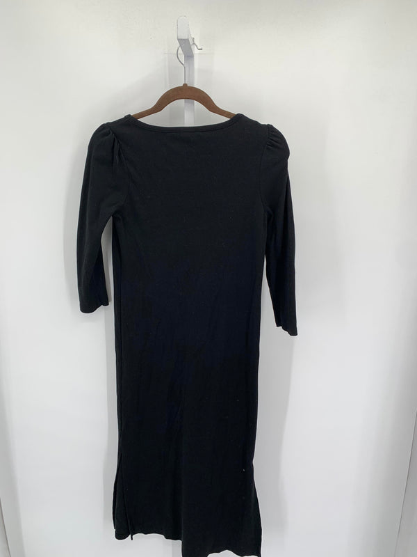 Black Size Medium Maternity Long Sleeve Dress