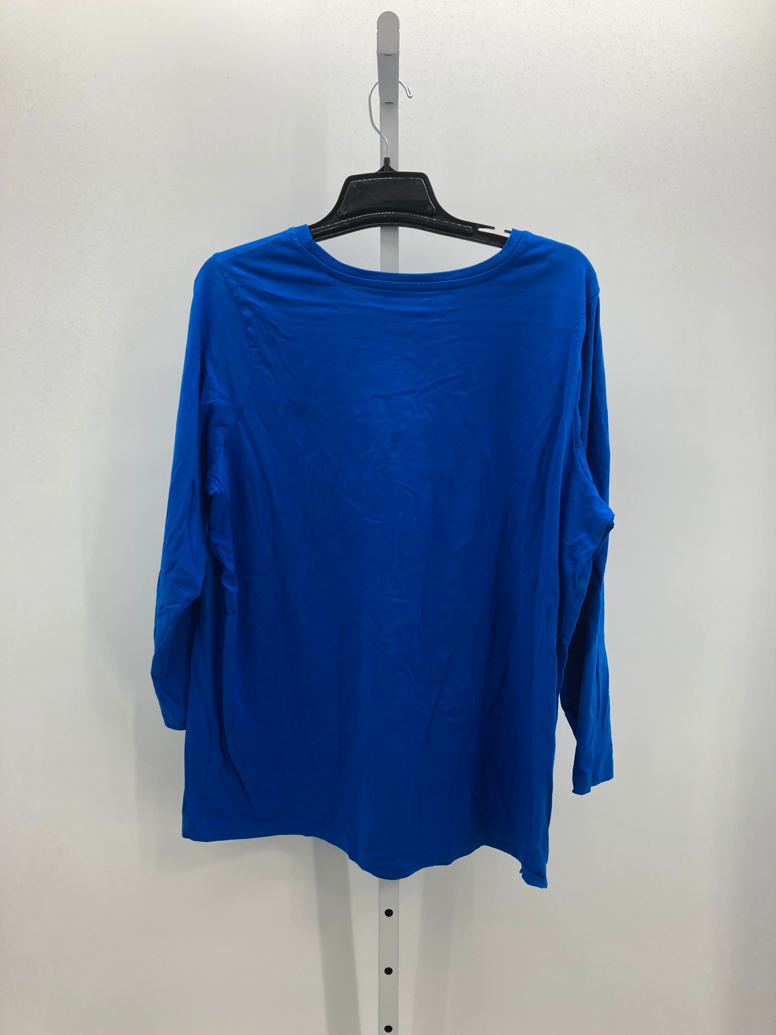 Woman Within Size 1X Womens Long Sleeve Shirt