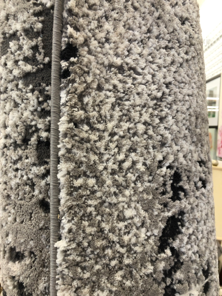 KARMA BLACK, GREY, WHITE AREA RUG.