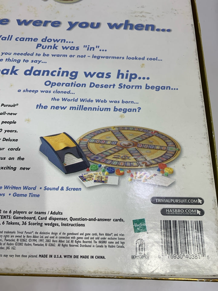 NIB TRIVIAL PURSUIT 20TH ANNIVERSARY EDITION.
