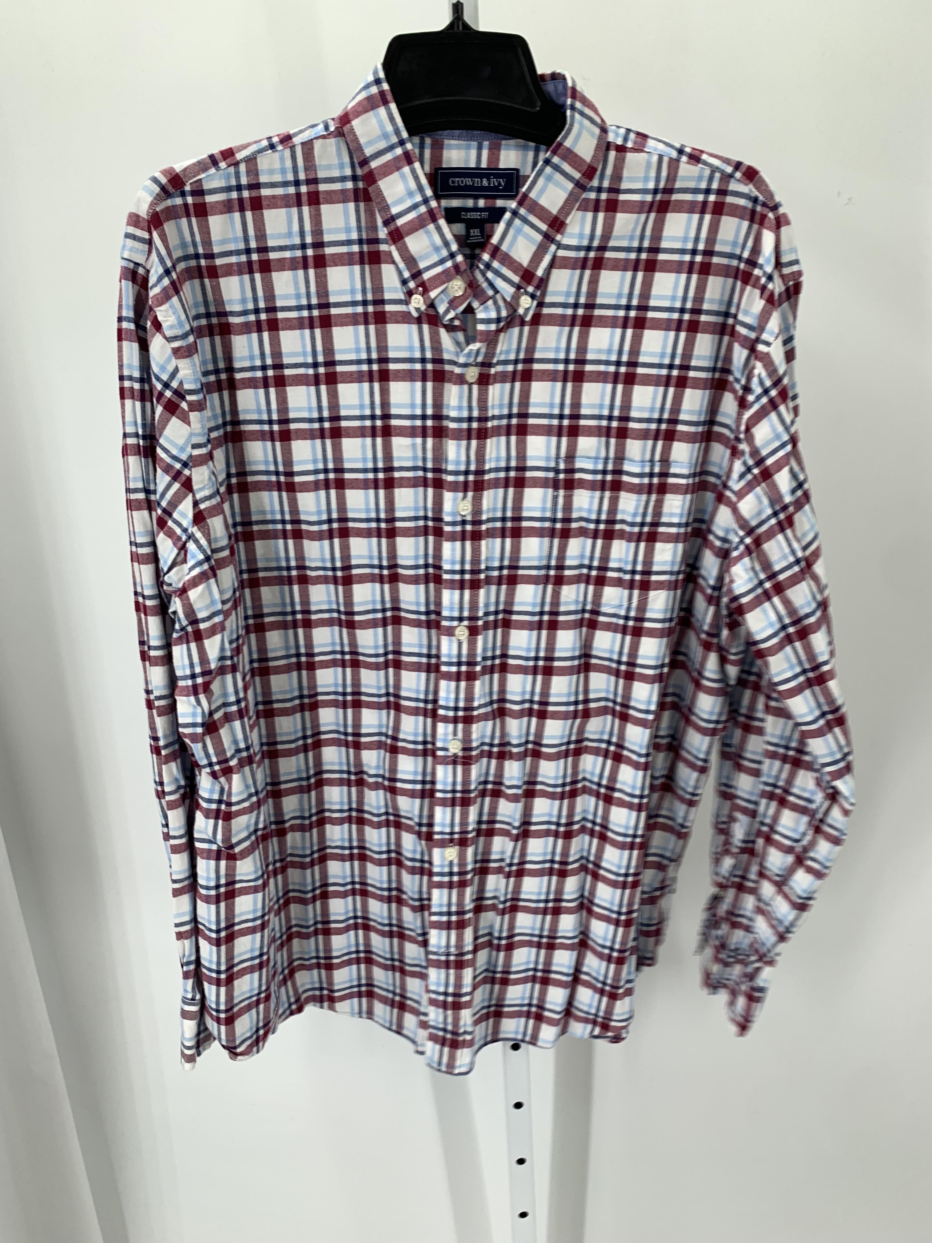BLUE WHITE PLAID.