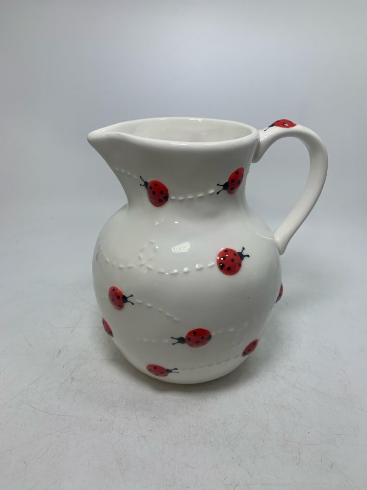 EMBOSSED LADYBUG PITCHER.