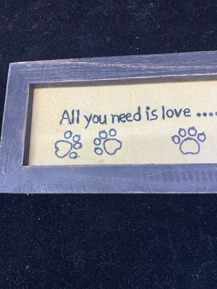 PRIMITIVE ALL YOU NEED IS LOVE WALL ART.