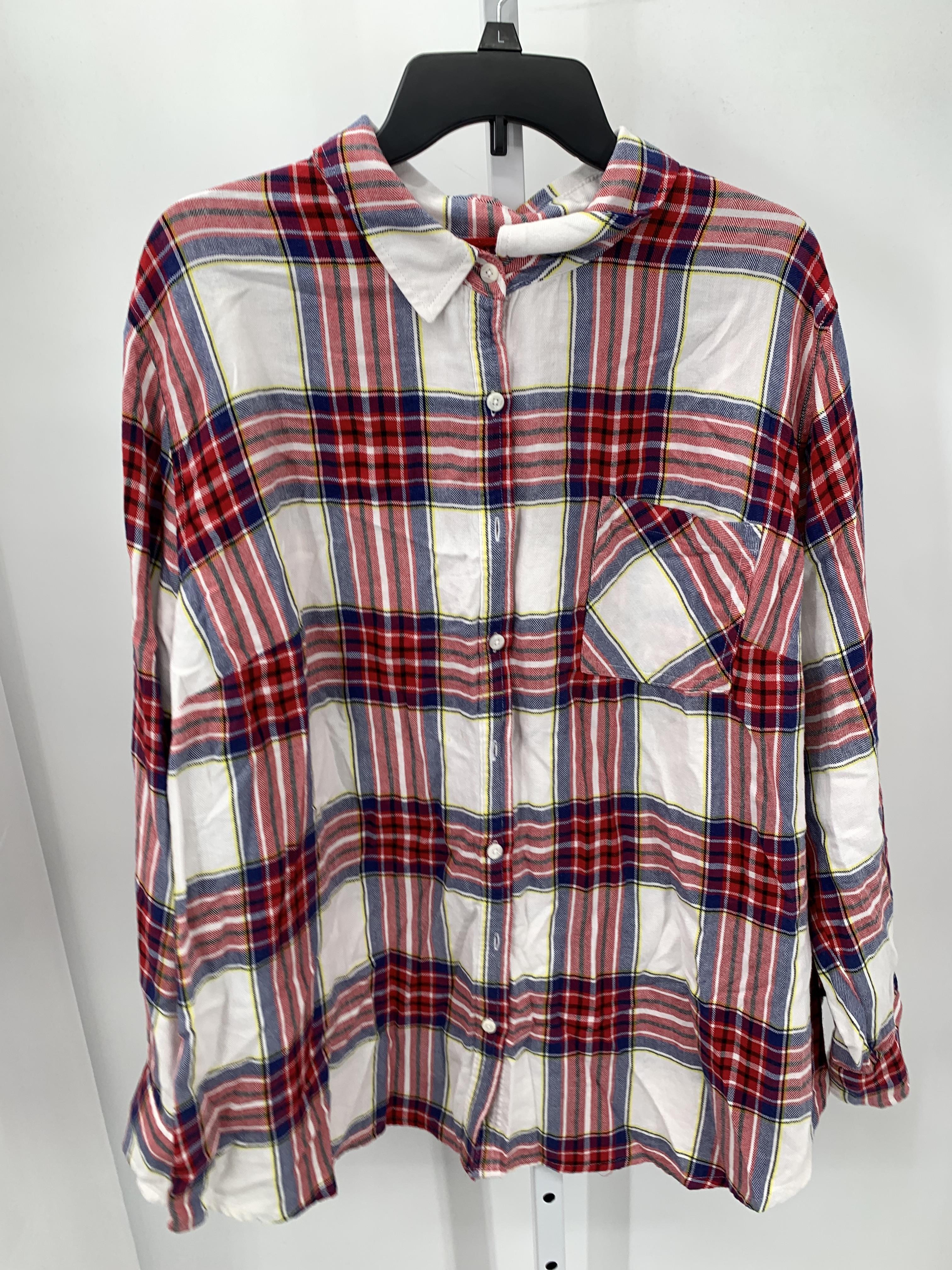 Ava & Viv Size 3X Womens Long Sleeve Shirt