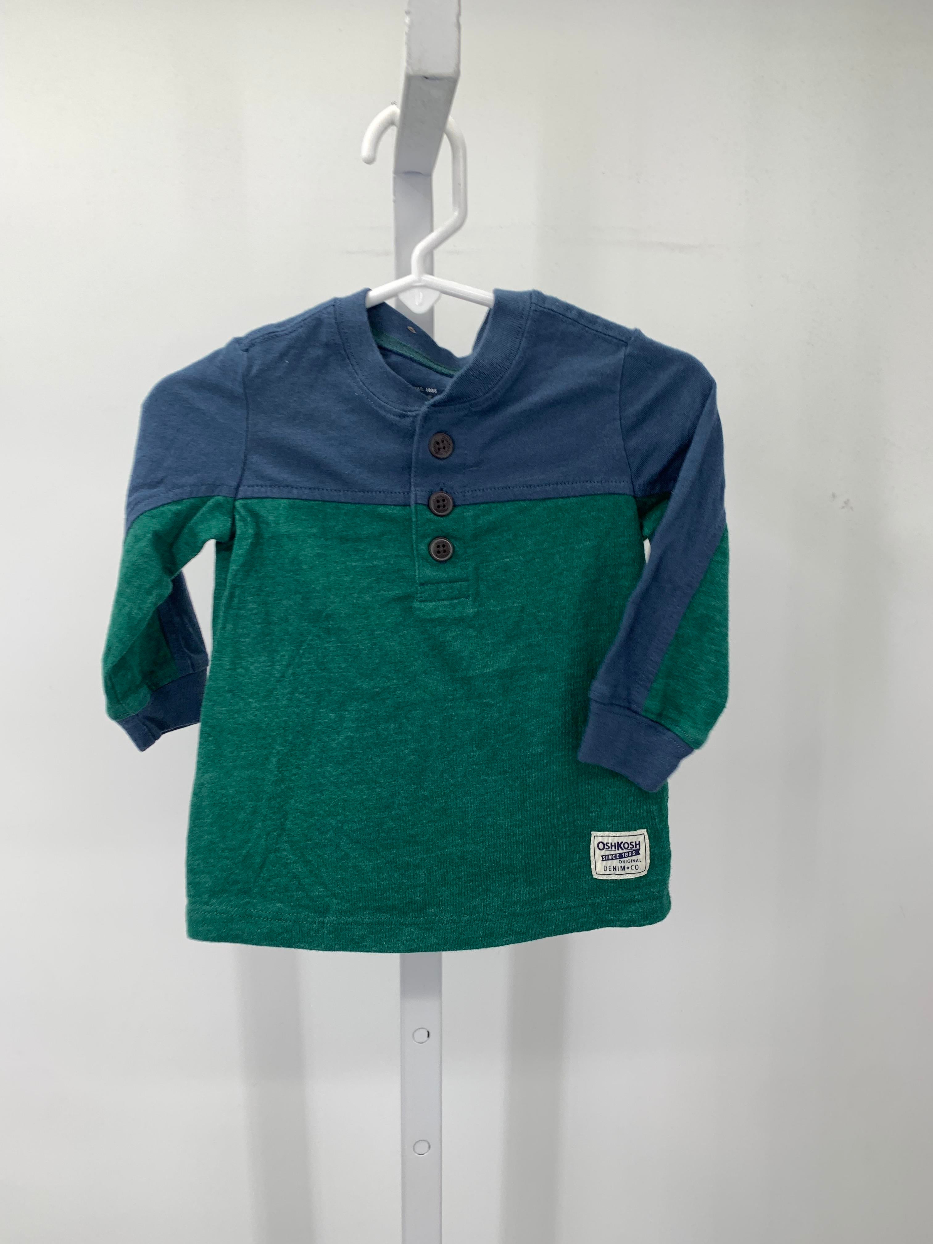 GREEN HENLEY KNIT