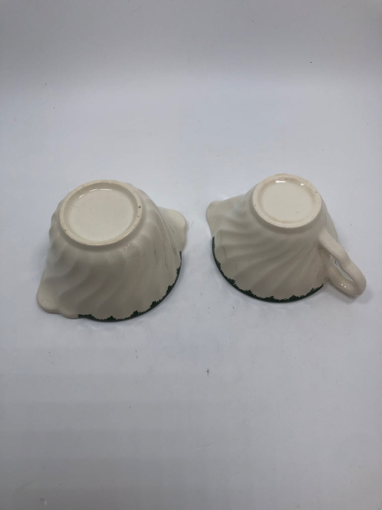2PC LILY OF THE VALLEY SUGAR/CREAMER SET.