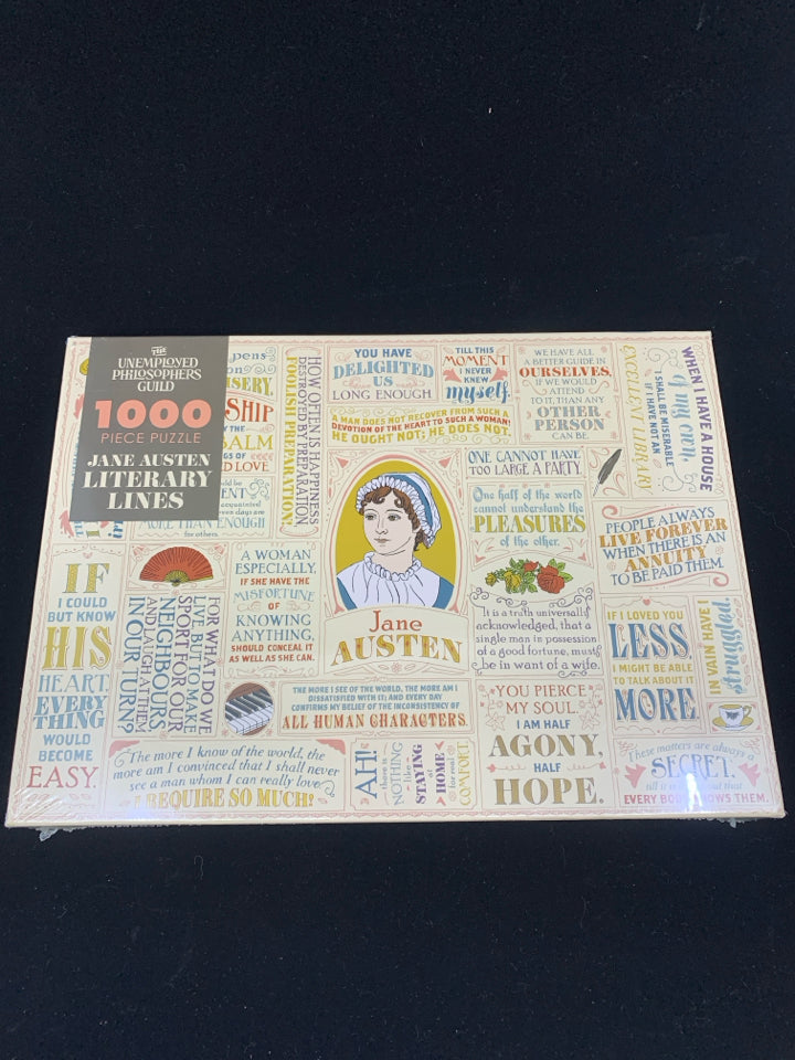 NIP JANE AUSTIN LITERARY LINES PUZZLE THE UNEMPLOYED PHILOSOPHERS GUILD.