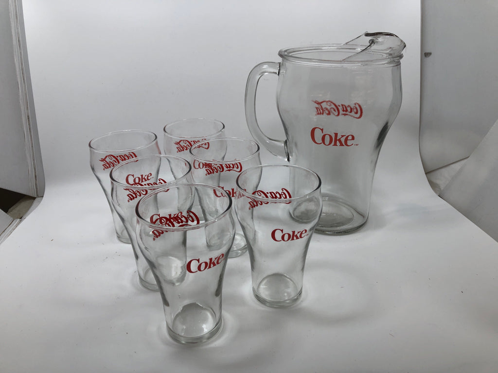 7PC COCA-COLA DRINK SET.