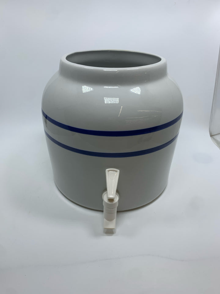 STONEWARE WATER DISPENSER JUG.