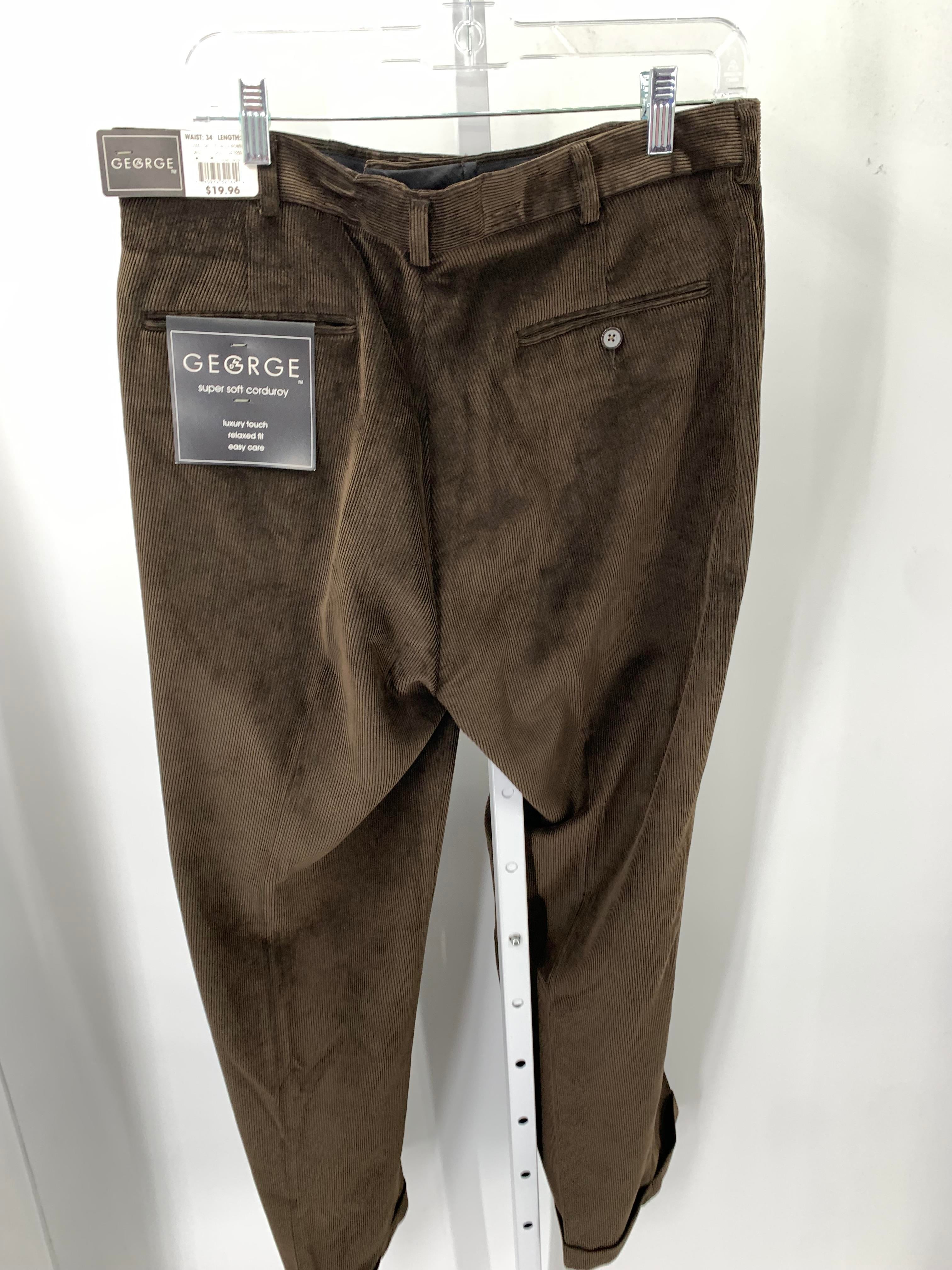 George Size 34 X 30 Young Men's Corduroy