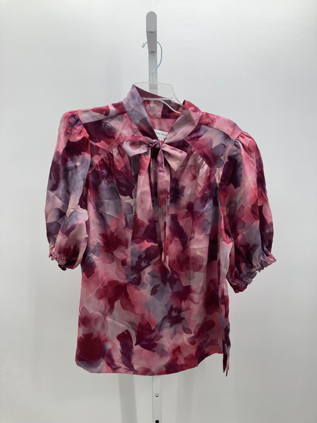 Susan Graver Size Large Misses Short Sleeve Shirt