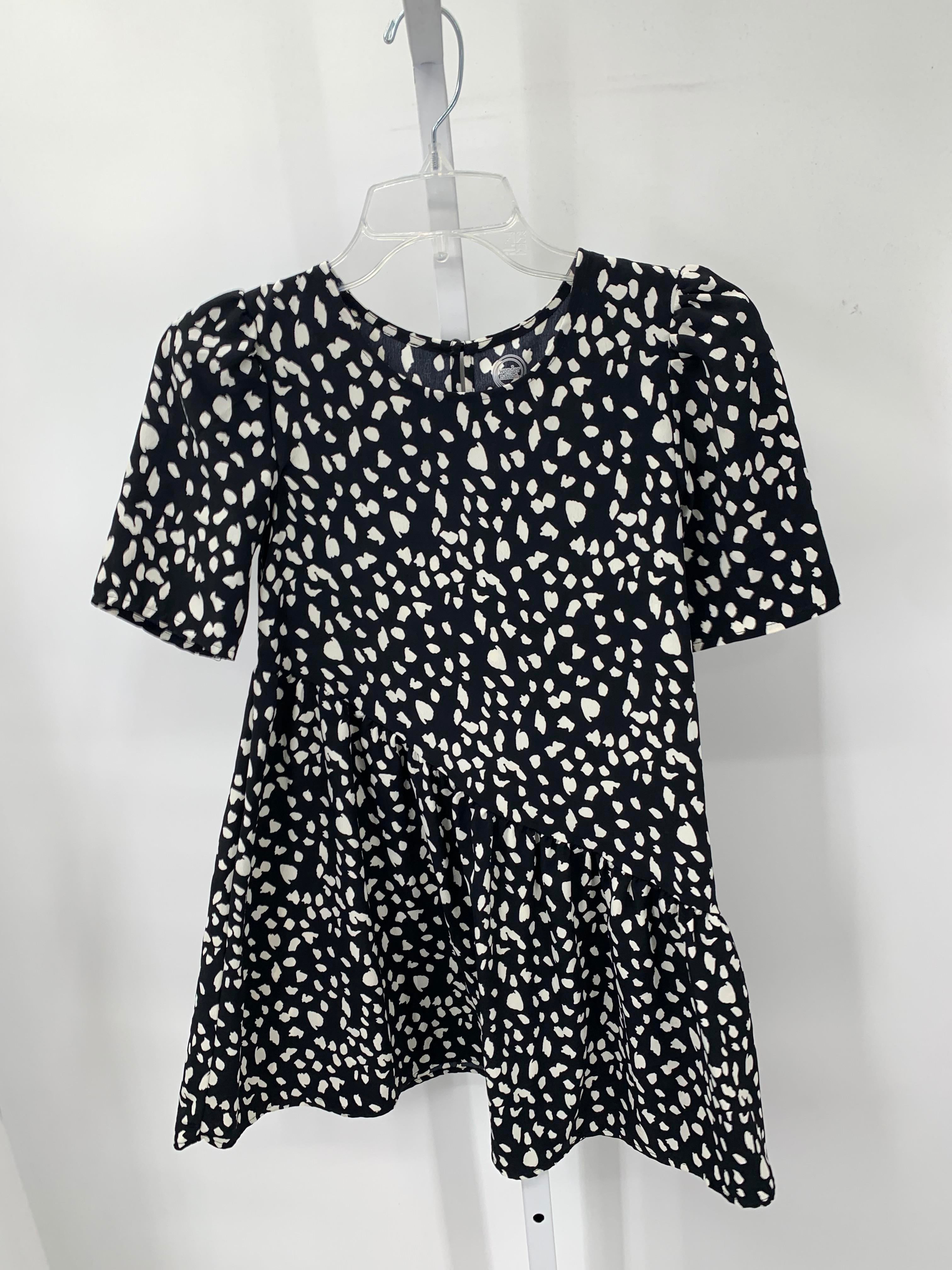 Wonder Nation Size 7-8 Girls Short Sleeve Dress