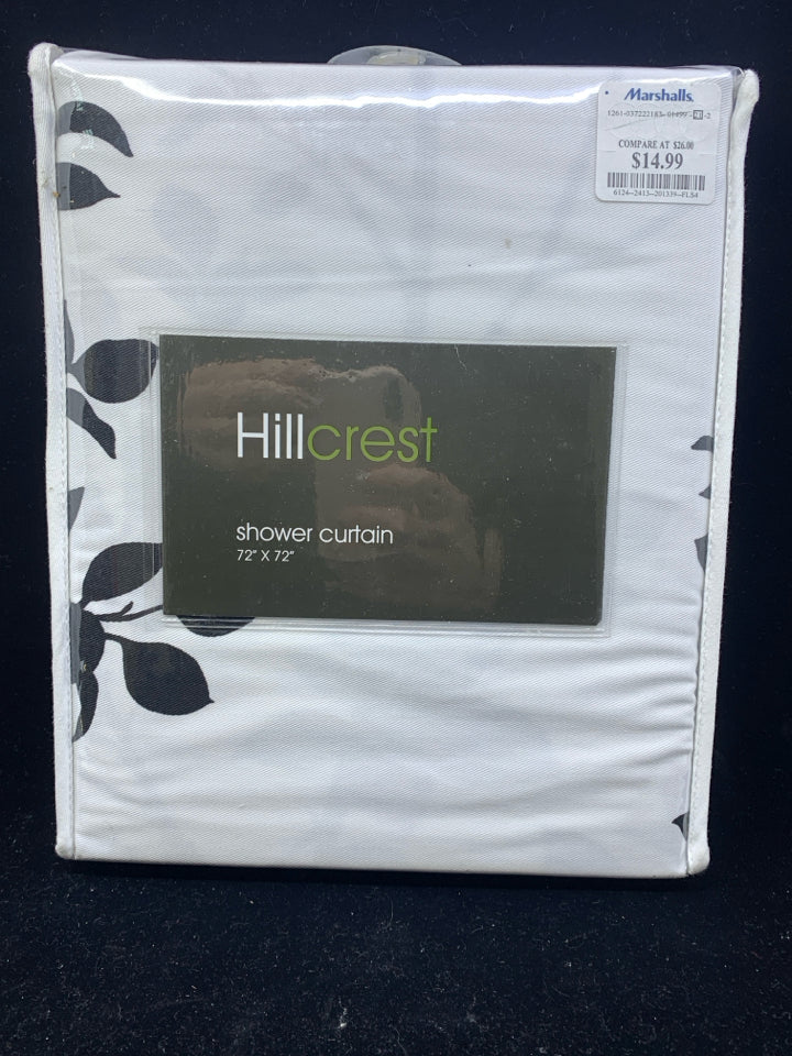 NIP HILLCREST FLORAL SHOWER CURTAIN.