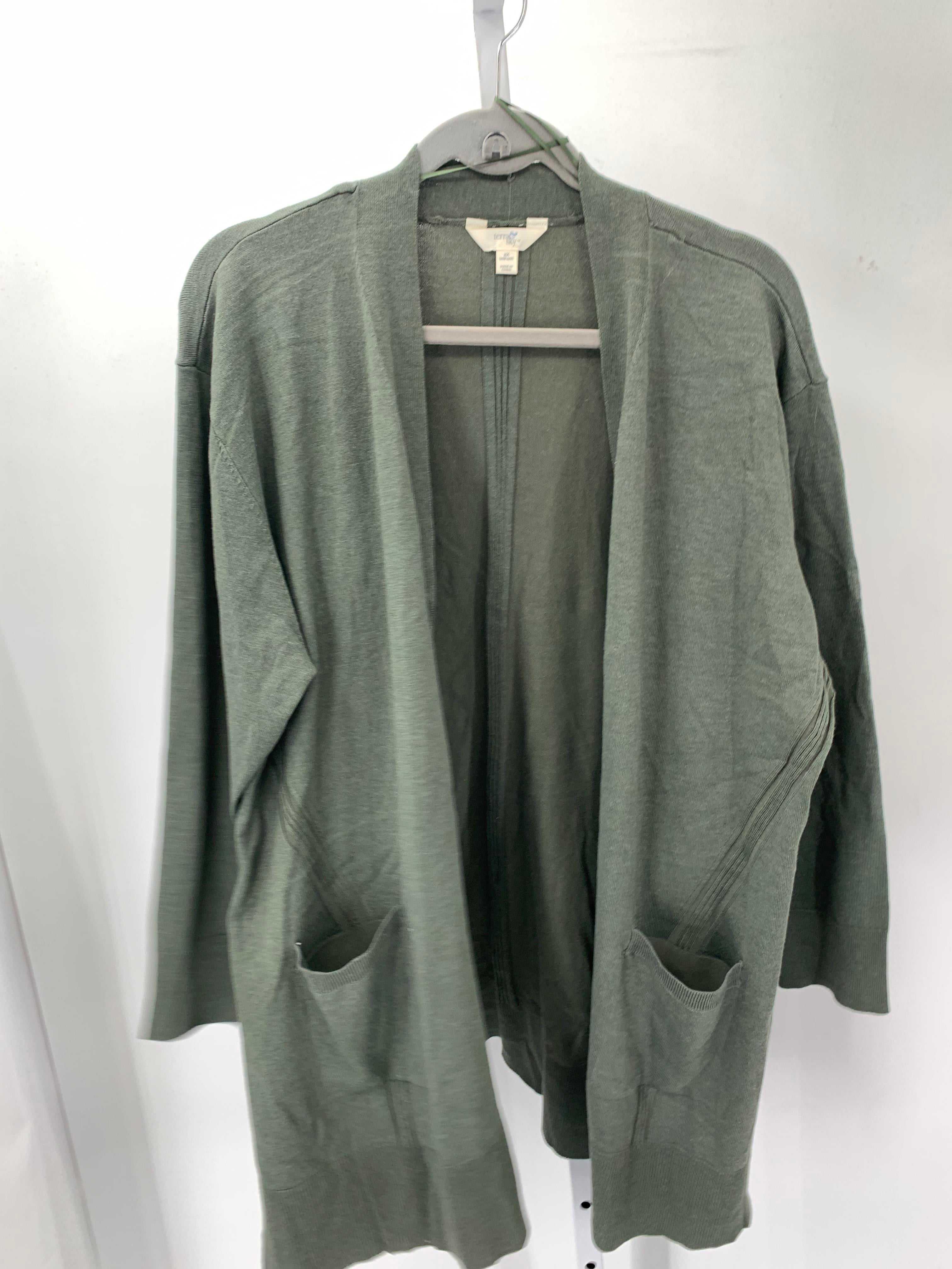 Terra & Sky Size 2X Womens Cardigan
